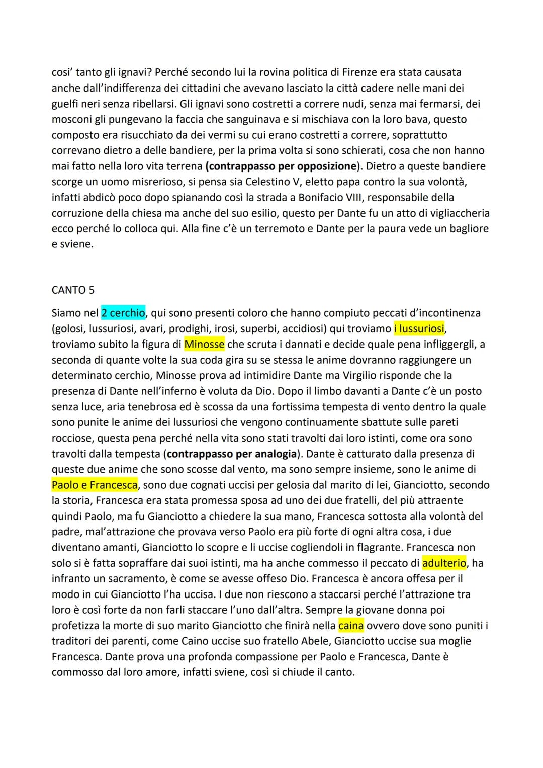 COMMEDIA DANTESCA - CANTI 1, 3, 5, 13, 26, 33, 34 INFERNO
CANTO 1
La notte del 7 aprile del 1300 Dante si smarrisce in una salva oscura, g