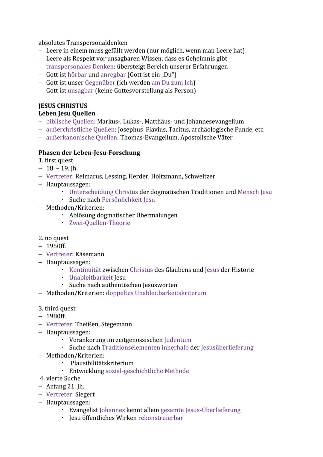 # Abitur Zusammenfassung
RELIGION IN IHRER VIELFALT
Religionsdefinitionen
- Abstammung:
* religere (lat.): gewissenhafte Erfüllung k