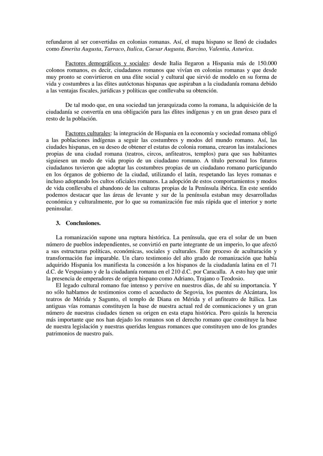 # TEMA 1. LA ROMANIZACIÓN DE LA PENÍNSULA IBÉRICA.
1. Introducción: el concepto de Romanización.
El concepto de romanización alude a la in