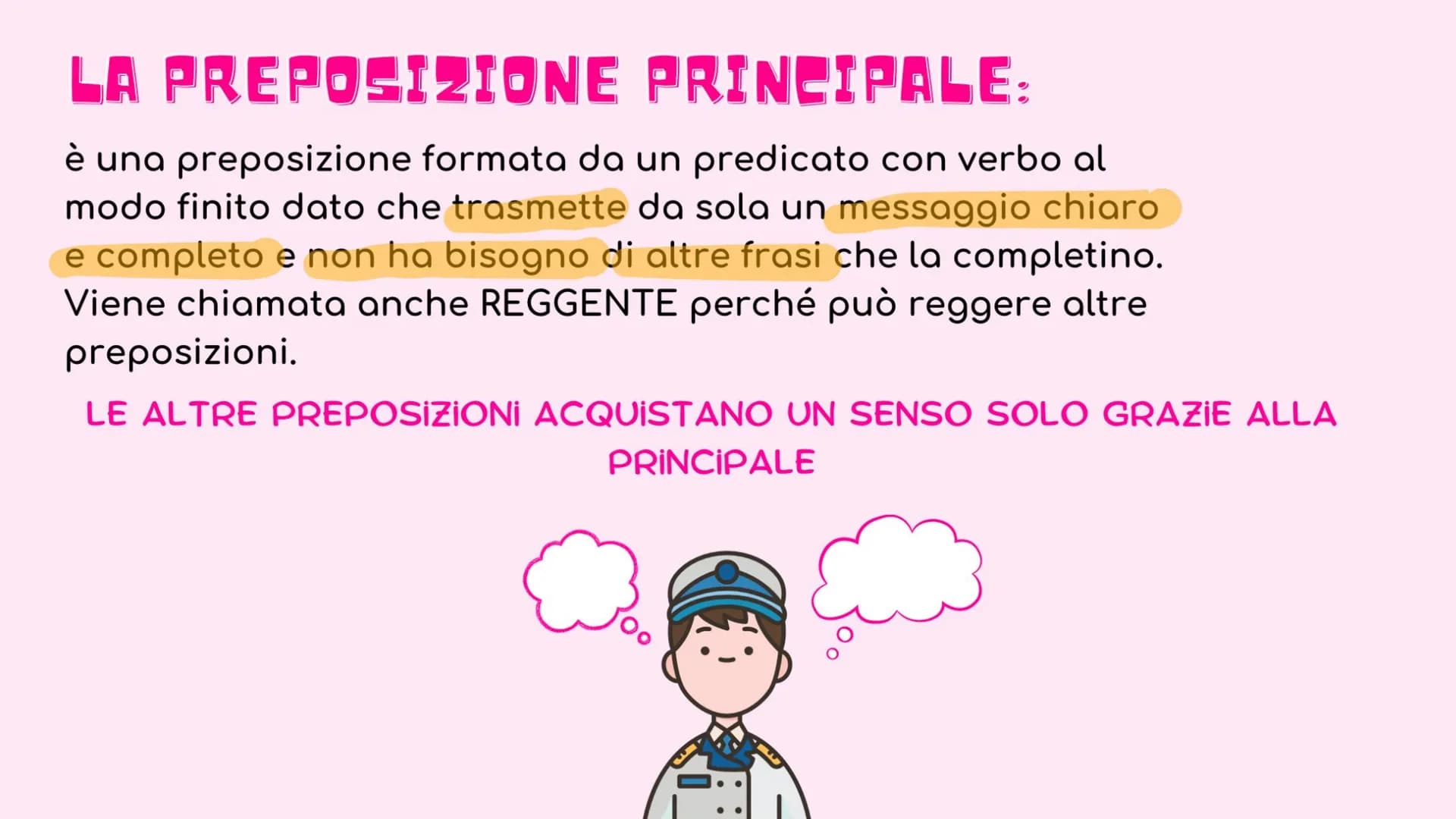 ANALISI DEL PERIODO
DICTIONARY
A-Z # IL PERIODO:
è costituito da una o più preposizioni (frasi), collegate tra loro in
modo da esprimere un
