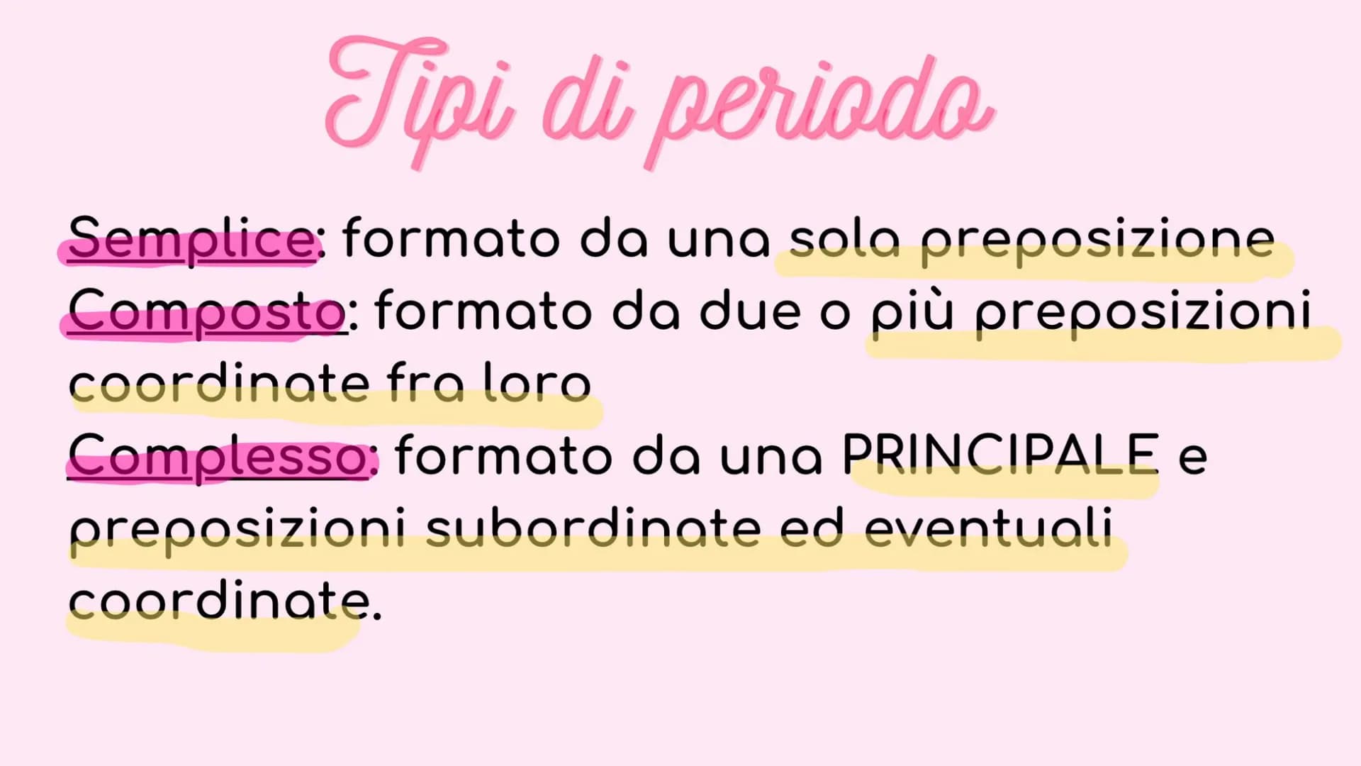 ANALISI DEL PERIODO
DICTIONARY
A-Z # IL PERIODO:
è costituito da una o più preposizioni (frasi), collegate tra loro in
modo da esprimere un