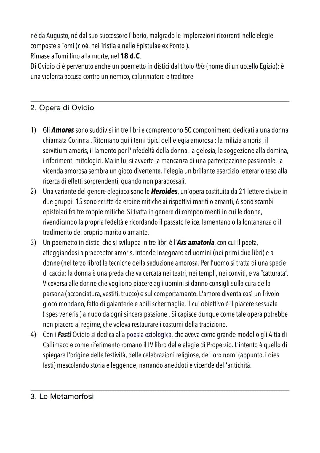 Rigato Sara
V psp
# LA FIGURA DI OVIDIO: "LE METAMORFOSI"
1. Cenni biografici
Publio Ovidio Nasone, noto semplicemente come Ovidio è stat
