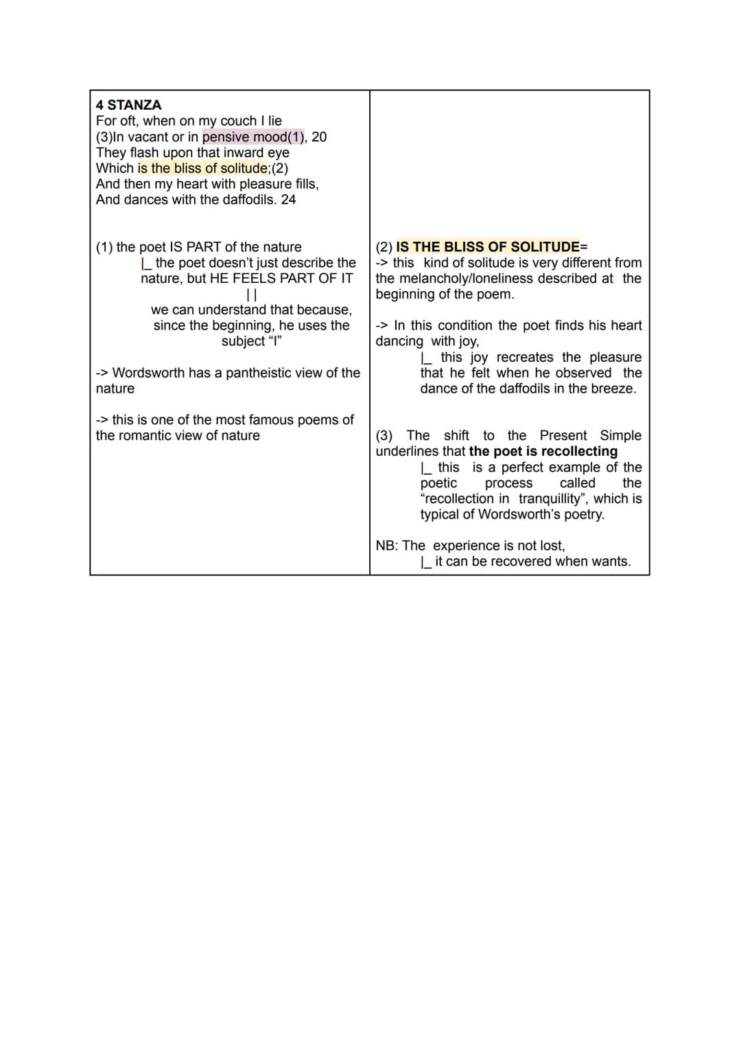 -Daffodils-
-STRUCTURE
-> the poem can be divided in 4 STANZAS
|_ each one 6 LINES long
-> The poem was written in 1804 and
published in 1