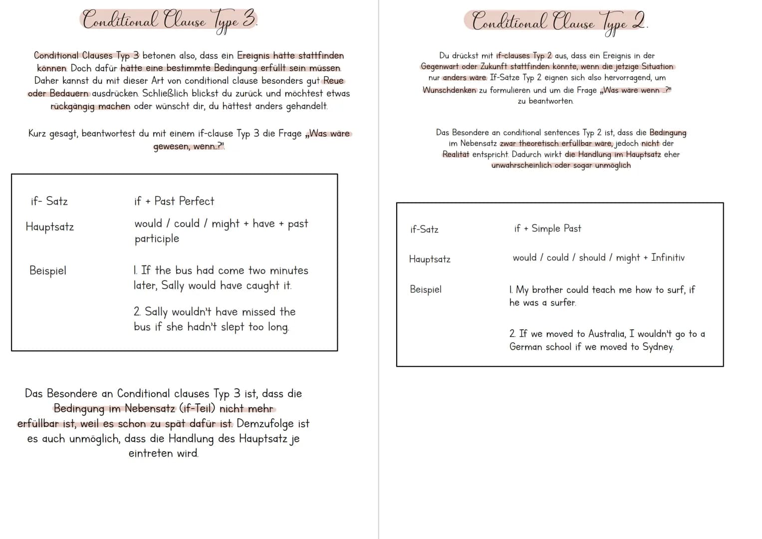 # Conditional Clause Type 3.
Conditional Clauses Typ 3 betonen also, dass ein Ereignis hätte stattfinden
können. Doch dafür hätte eine best