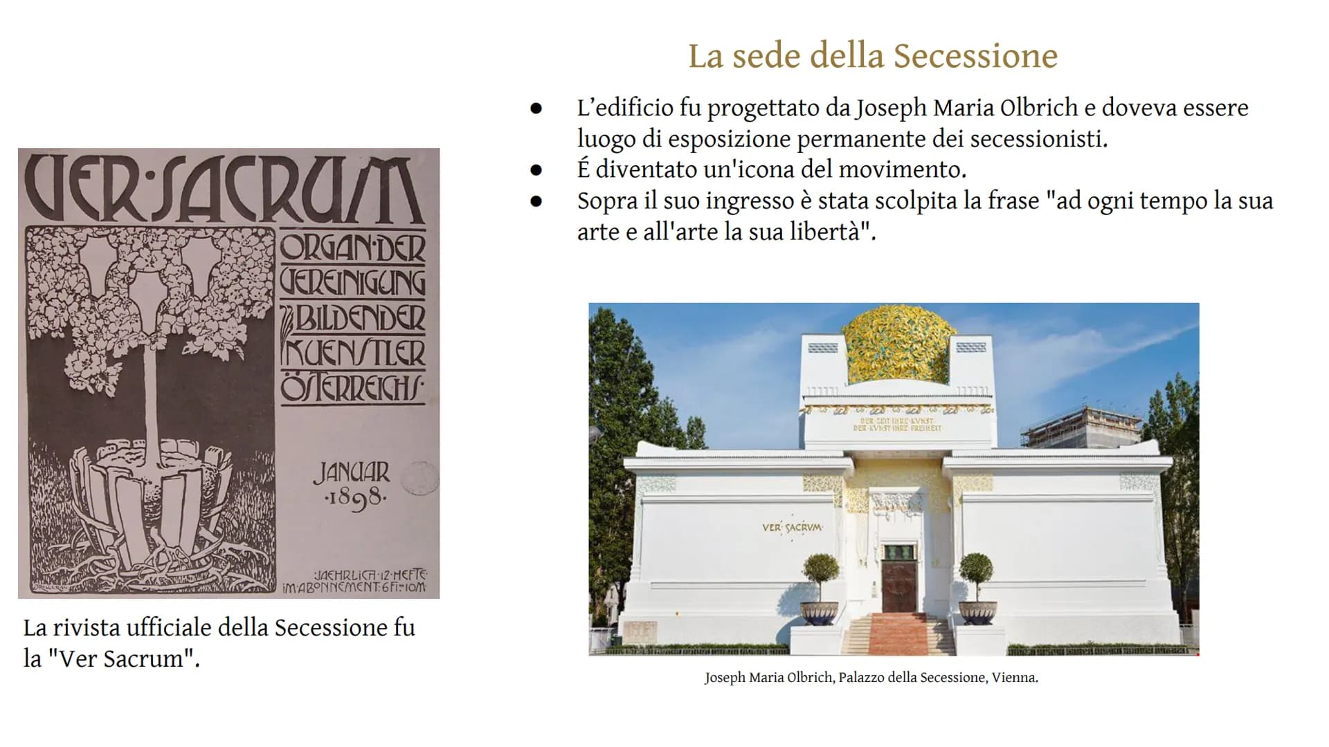 # KLIMT
e la
# Secessione
# Viennese
ABDELRAHMAN AYA & MARINA ELENA # La Secessione Viennese
- Alla fine dell'Ottocento Vienna è tra i