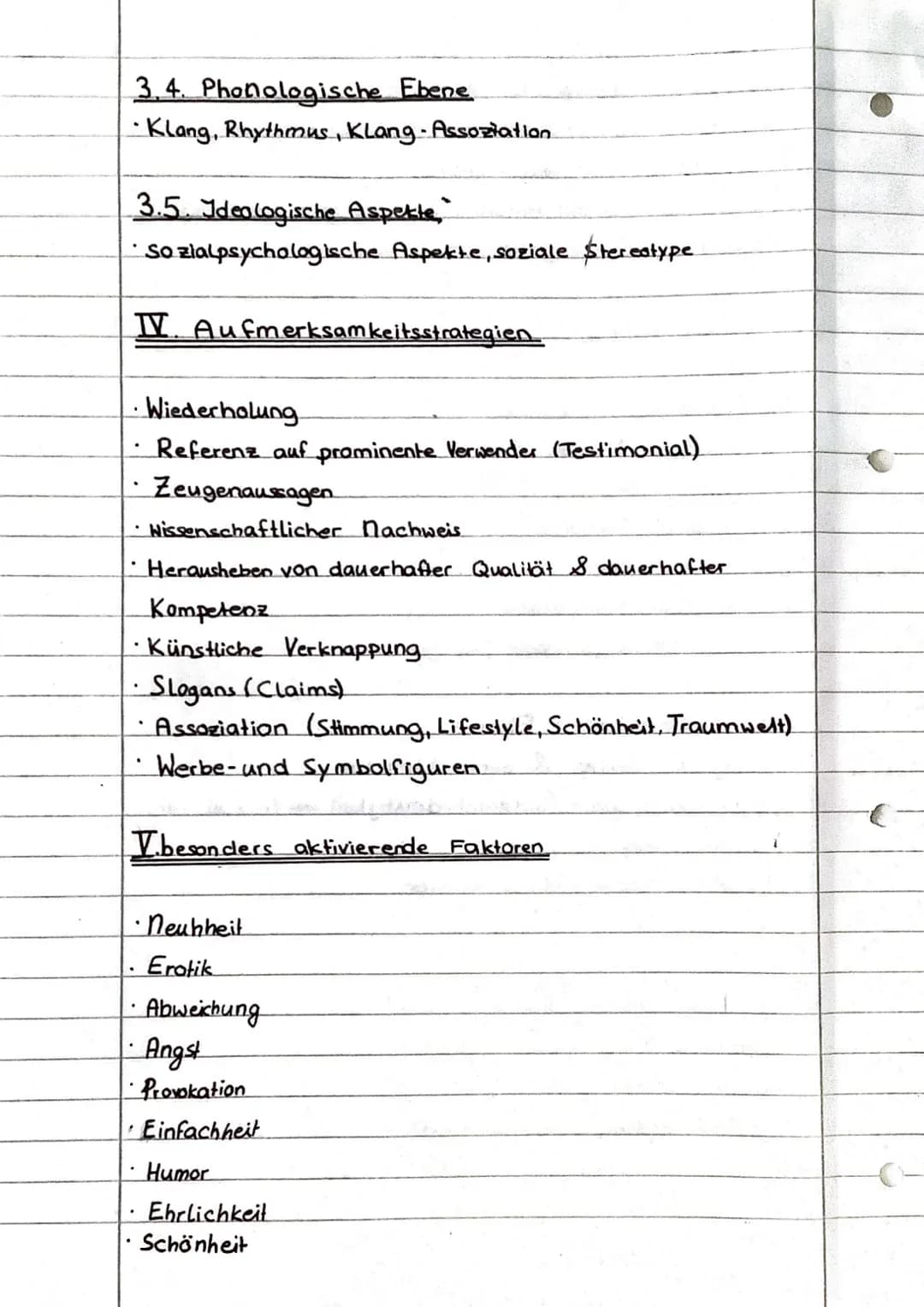 # Werbung
I. Allgemeine Ziele von Werbung
1.1. Information:
über Produkte, Neuerungen, Qualitätsmerkmale informieren
1.2. Motivation
Ku