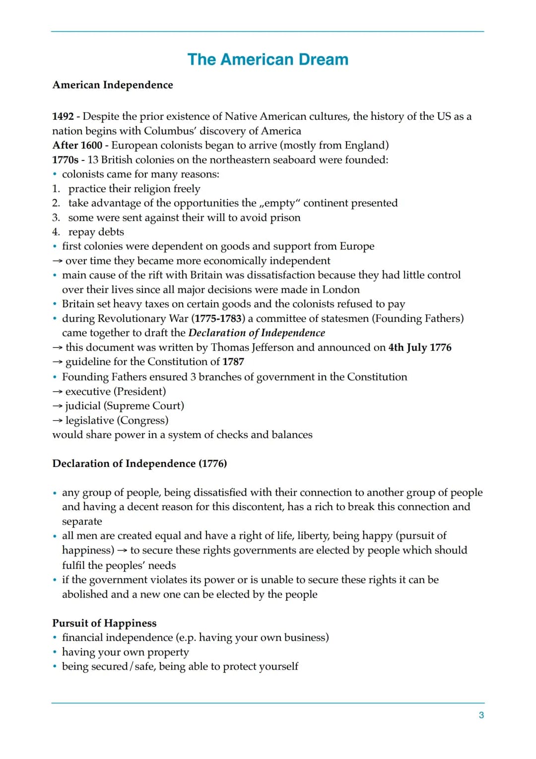 ENGLISCH LK
Abitur 2020
Lernzettel
1999 punctuation
! adjective,
ENGLISH
@verb
noun subject & Table of contents
1. American Dream: Amerika