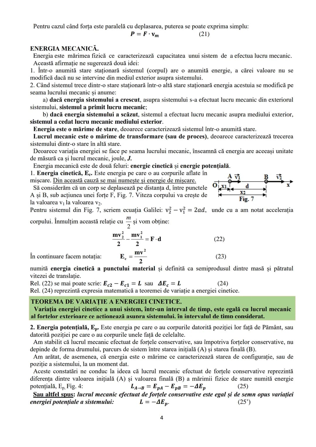 # MECANICA
IV. LUCRUL MECANIC. RANDAMENTUL.
PUTEREA. ENERGIA MECANICĂ.
LUCRUL MECANIC.
Orice activitate desfășurată de om, animal sau maşi
