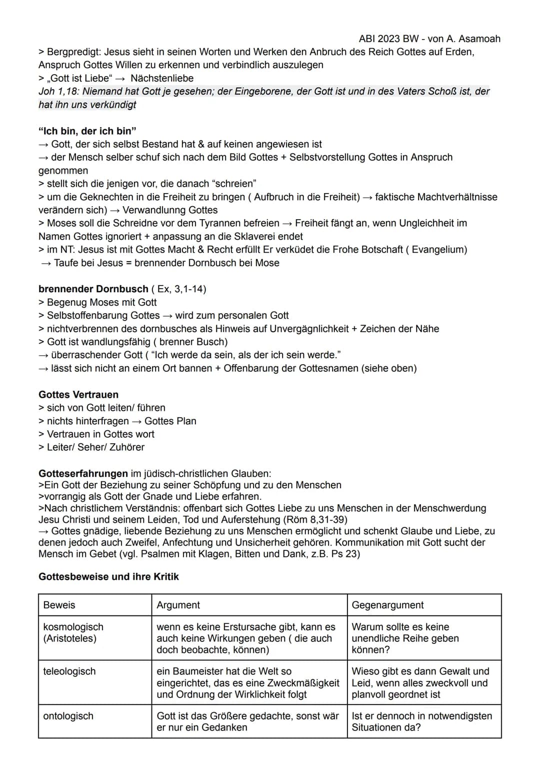 ABI 2023 BW - von A. Asamoah
RELIGION MÜNDLICHE PRÜFUNG -Lernzettel
KIRCHE
Aufgaben & Herausforderungen der Kirche
Diakonie (Dienste am N