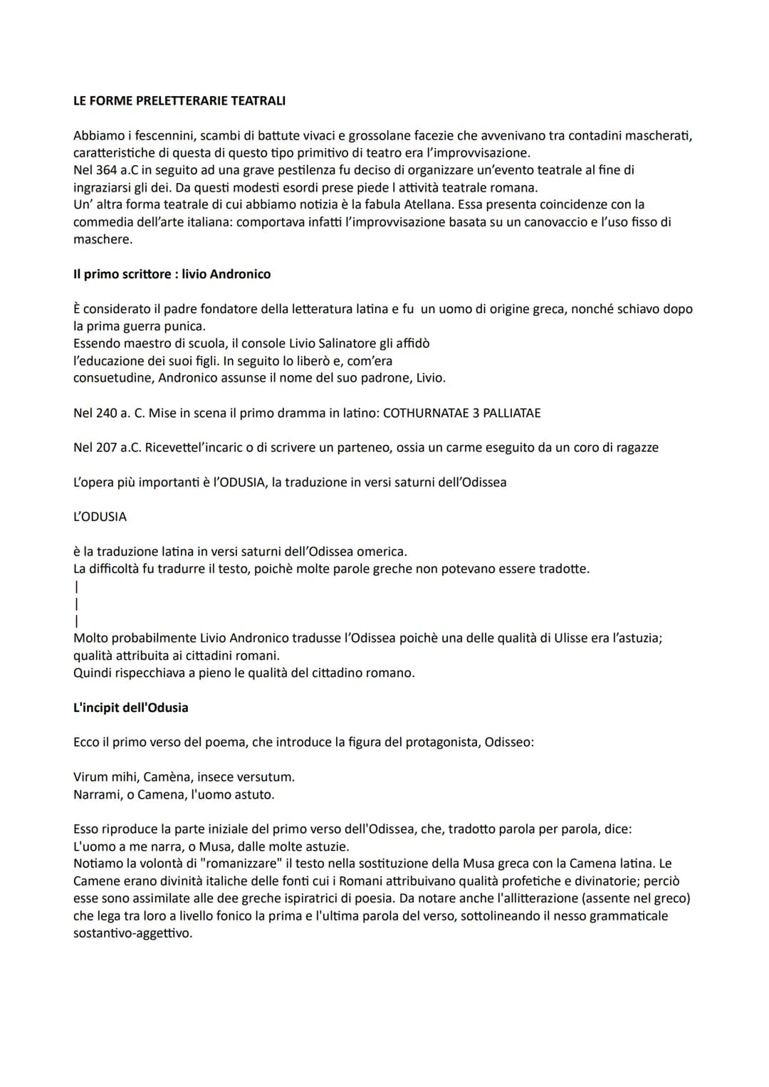 # Contesto storico e caratteristiche letterarie
La letteratura latina nasce nella metà del 3 secolo a.C ed è l'insieme delle conoscenze che