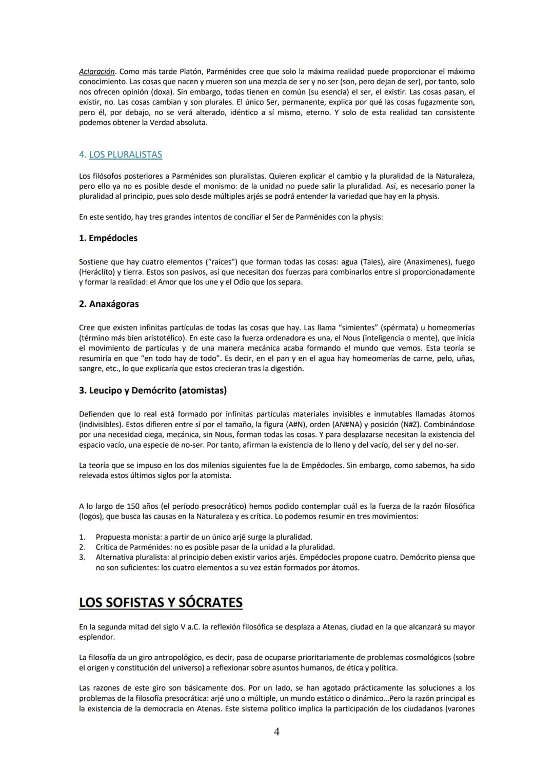 # LA FILOSOFÍA PRESOCRÁTICA
Los filósofos presocráticos son aquellos que son anteriores o contemporáneos de Sócrates, y que se dedicaron
pr