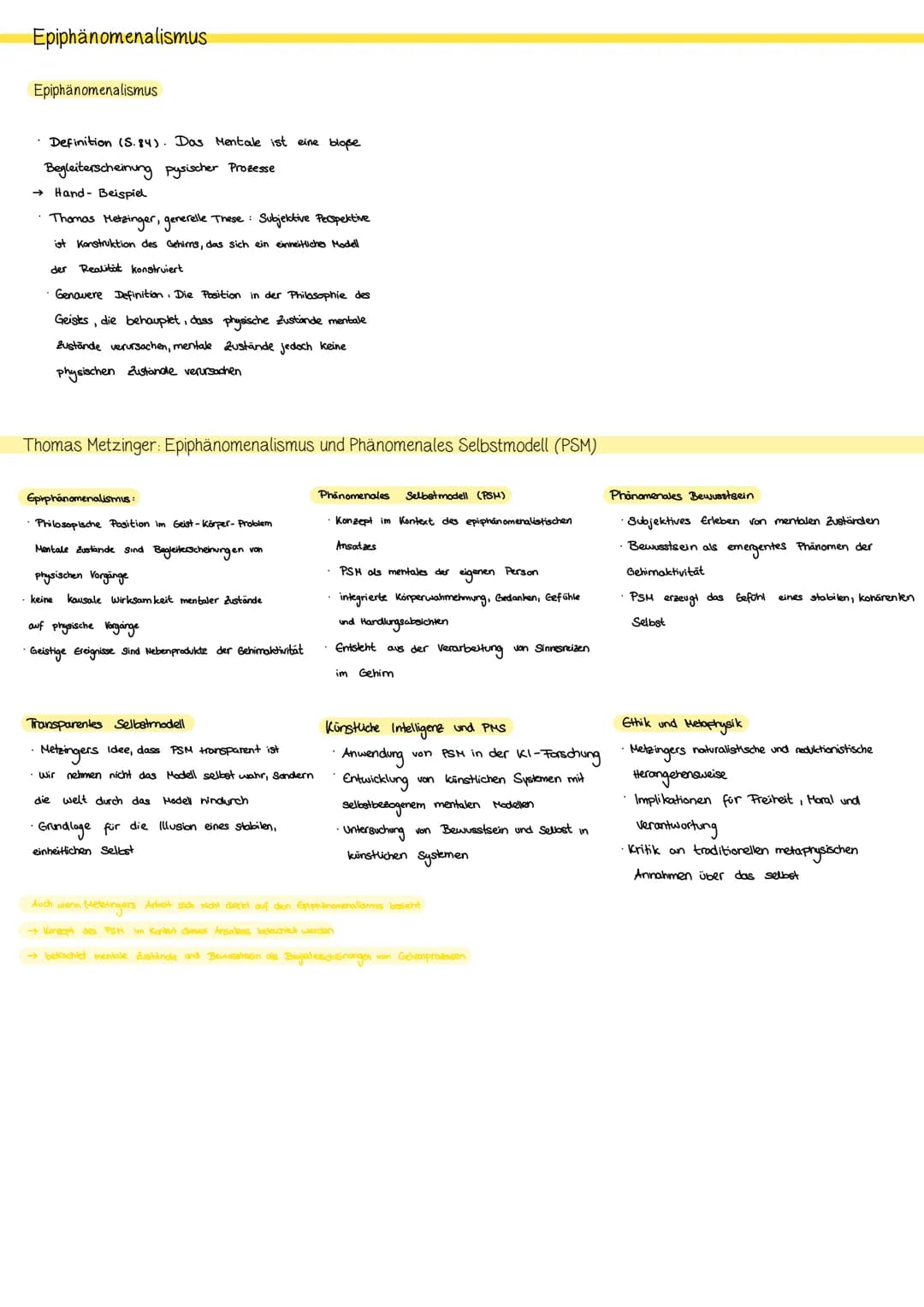 # PHILOSOPHIE B-TEST 2. SEMESTER
Substanzdualismus
Leib Seele-Problem bei Descartes:
| Seele Geist verstand | Leib - Körper | Res cogitans