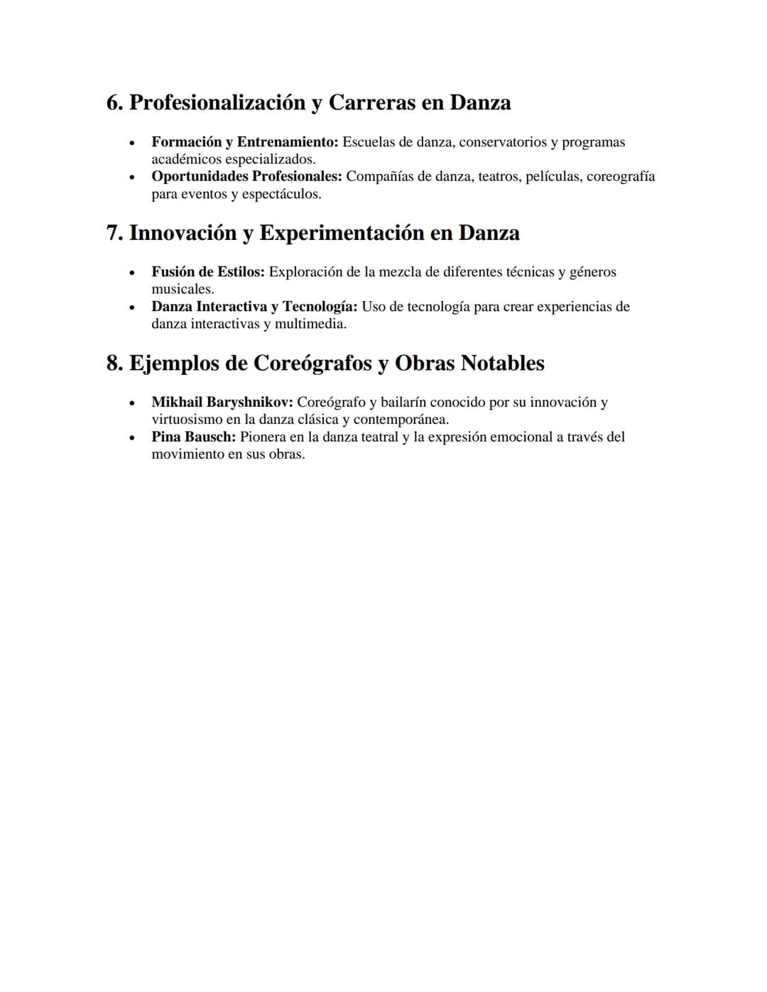 # Danza y Coreografía
APUNTES//
1. Introducción a la Danza
- Definición: Expresión artística que combina movimiento corporal rítmico y
se