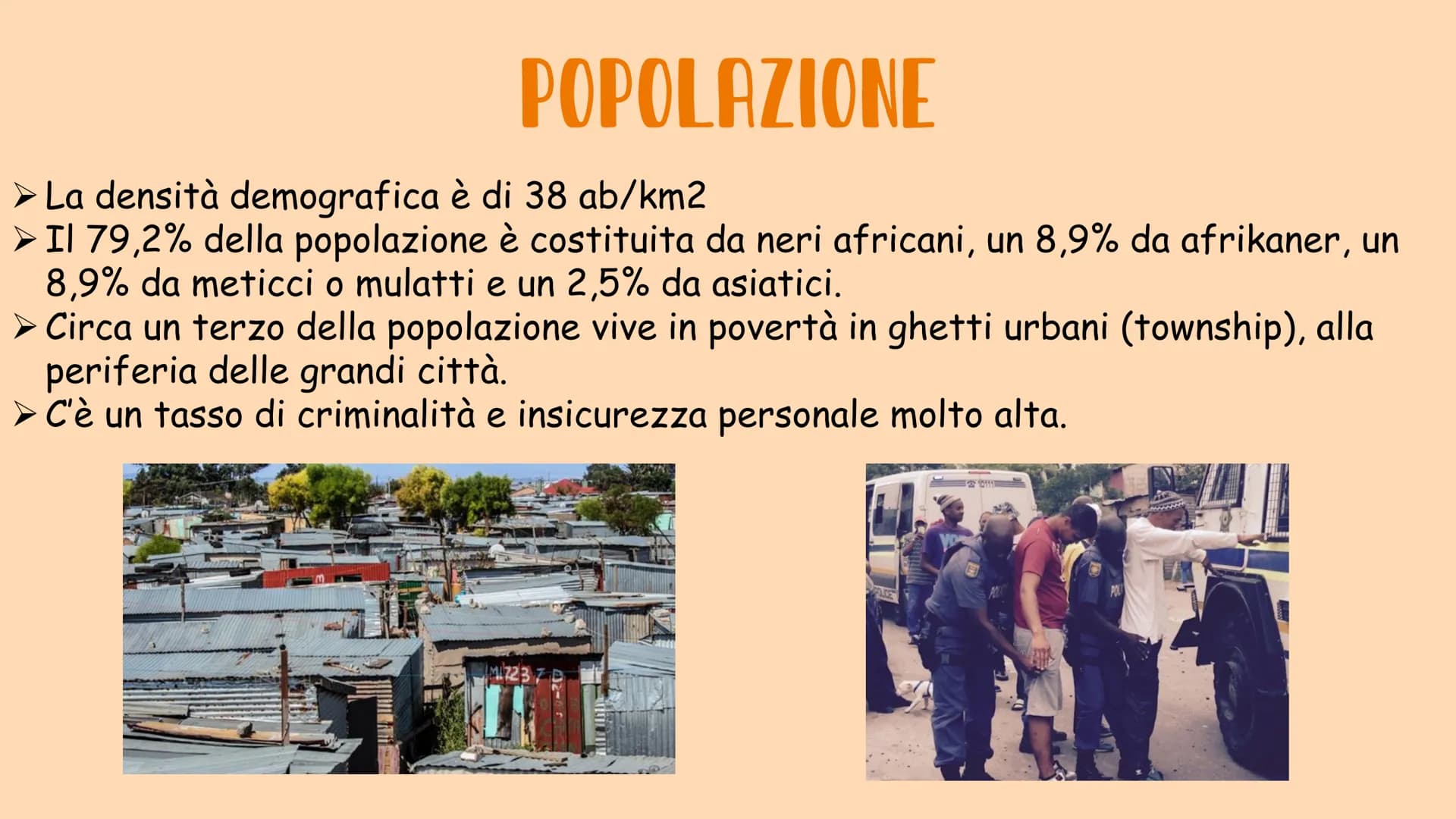 # SUDAFRICA
Francesca Sauchelli Boretto # DATI GENERALI
Estensione: 1.220.000 km²
Popolazione: 59,89 milioni
Forma di governo: Repubblica