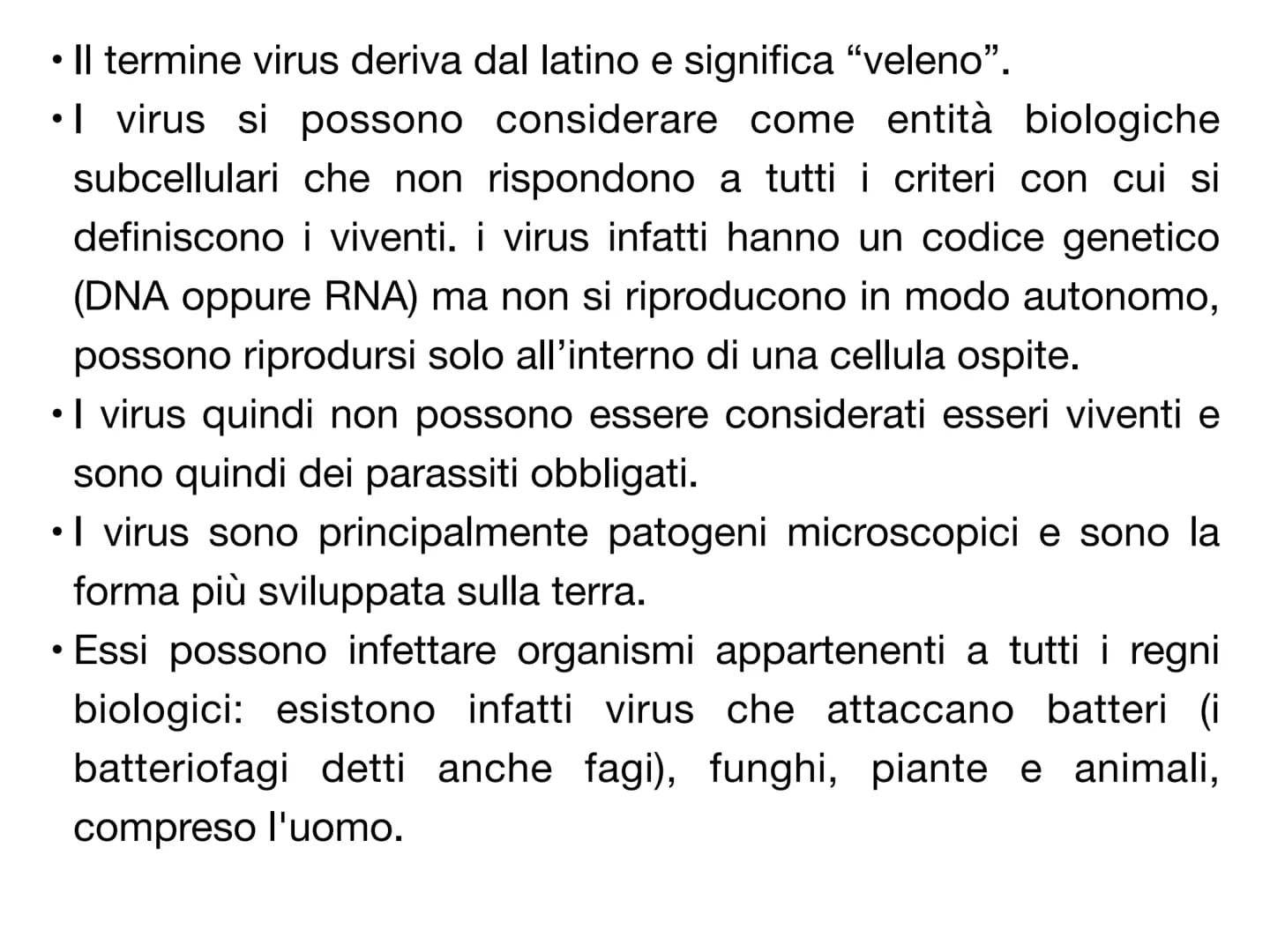# I VIRUS atomo
amminoacido
proteina
virus
cellule animali
e vegetali
cloroplasto
batterio
cellula
uovo
uovo
di rana
umana
0,1 nm
1 nm 10 nm