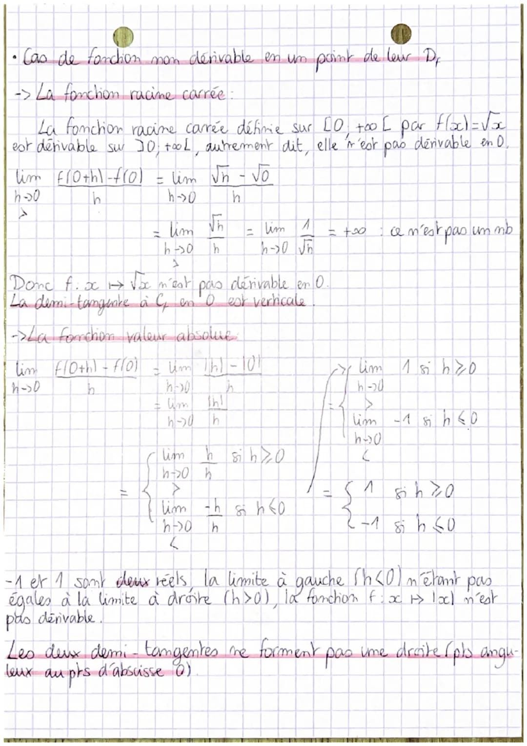 • •
# MATHS
DERIVATION:
•Taux de variation (= coef, dir = taux d'accroissement) de f entre
a er a+h:
r(h) = $\frac{f(a+h) -f(a)}{h}$
Ex: