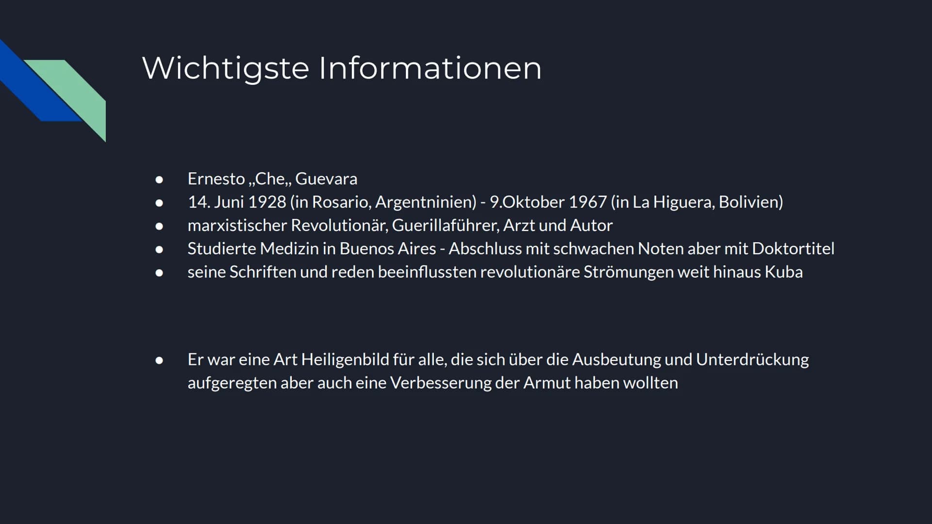 <h2>Ein Verbrecher, der als Held angesehen wurde</h2>
<p>Che Guevara war ein kontroverser und faszinierender Charakter des 20. Jahrhunderts
