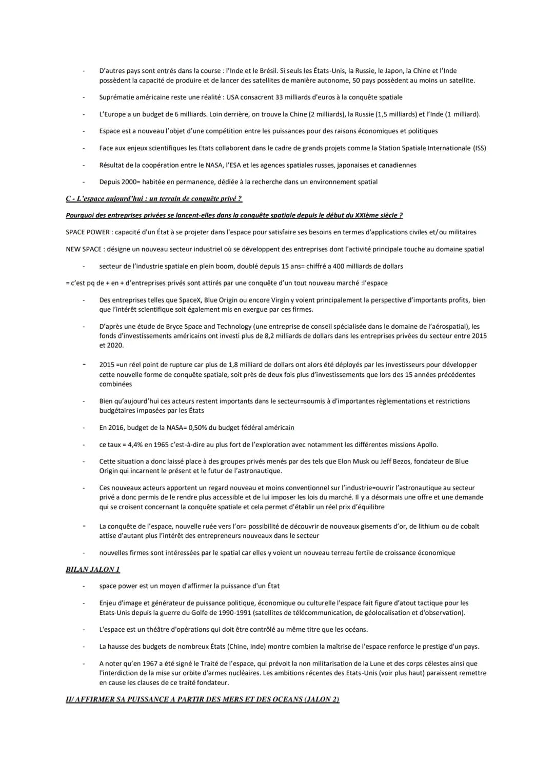 HGGSP THEME 2: DE NOUVEAUX ESPACES DE CONQUETE
INTRODUCTION: Océans et espace Quelles spécificités?
QUESTION 1-Les océans, une maîtrise pr