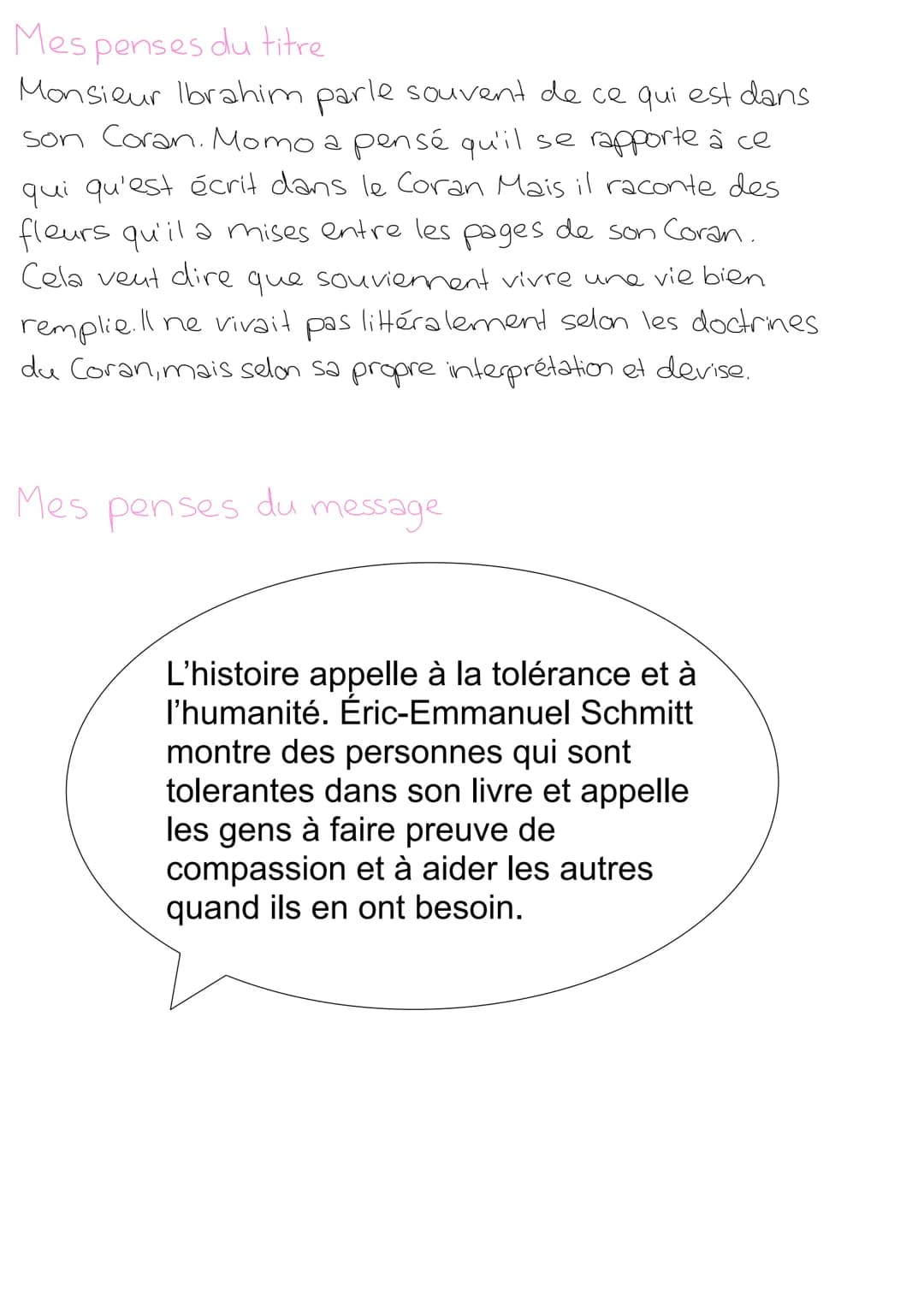 # LIVRE DE LECTURE
## Monsieur Ibrahim et les fleurs du Coran
Éric-Emmanuel Schmitt LA CONSTELLATION DES PERSONNES
invention
idéal
Popol