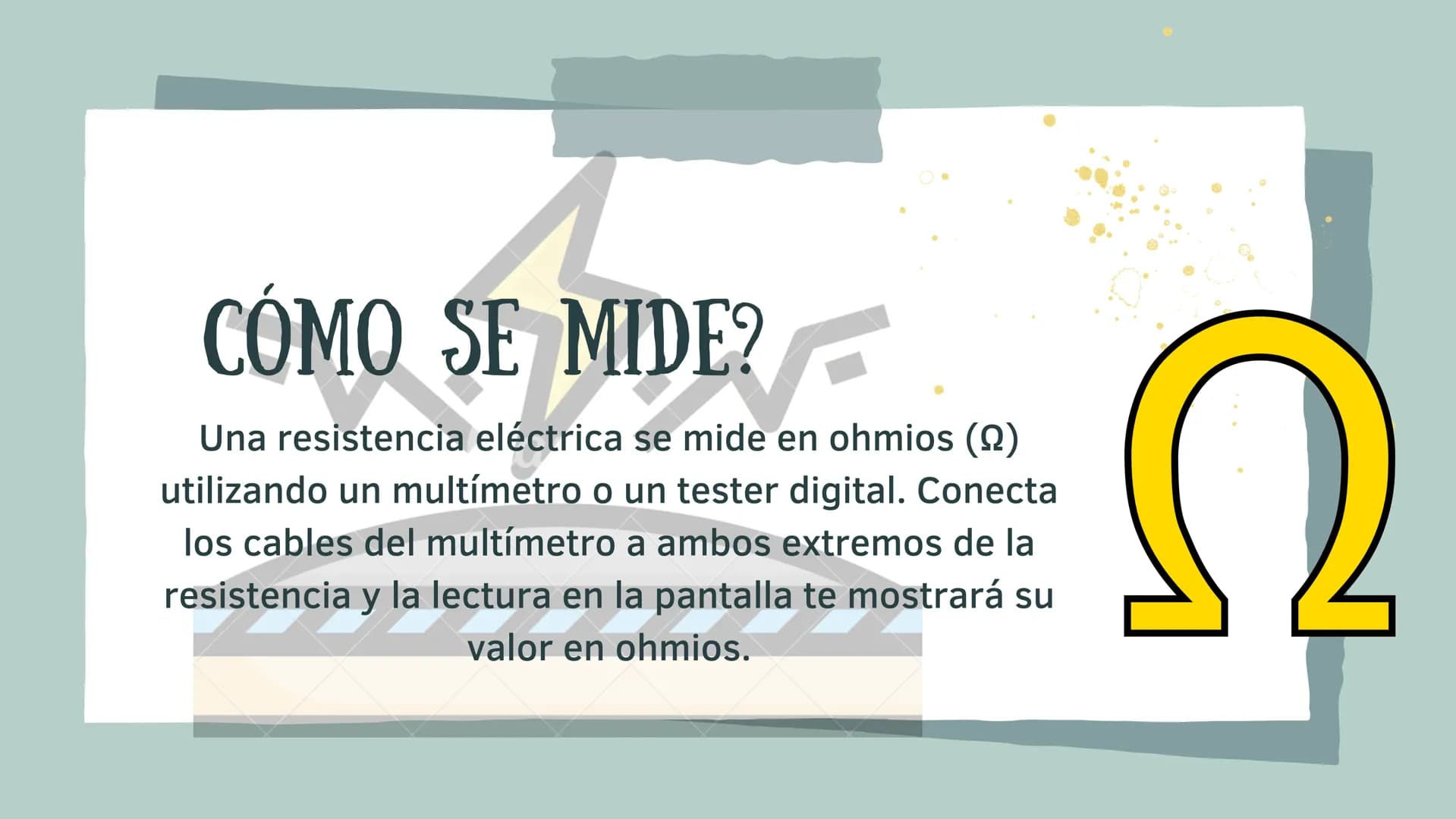 # RESISTENCIAS
POR: SOPHIE GONZÁLEZ y VALENTINA GONZÁLEZ QUE ES?
Una resistencia
eléctrica es un
dispositivo que reduce
la cantidad de
Cal