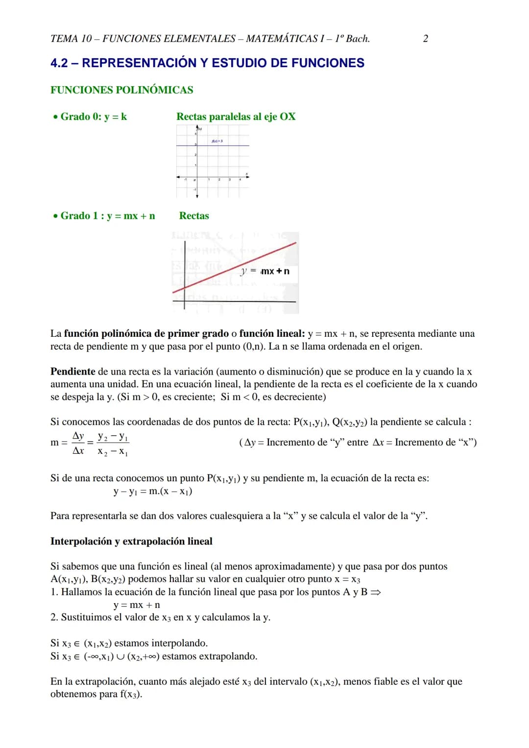 TEMA 10-FUNCIONES ELEMENTALES - MATEMÁTICAS 1-1º Bach.
1
TEMA 10 - FUNCIONES ELEMENTALES
10.1-CONCEPTO DE FUNCIÓN
DEFINICIÓN: f es una fun