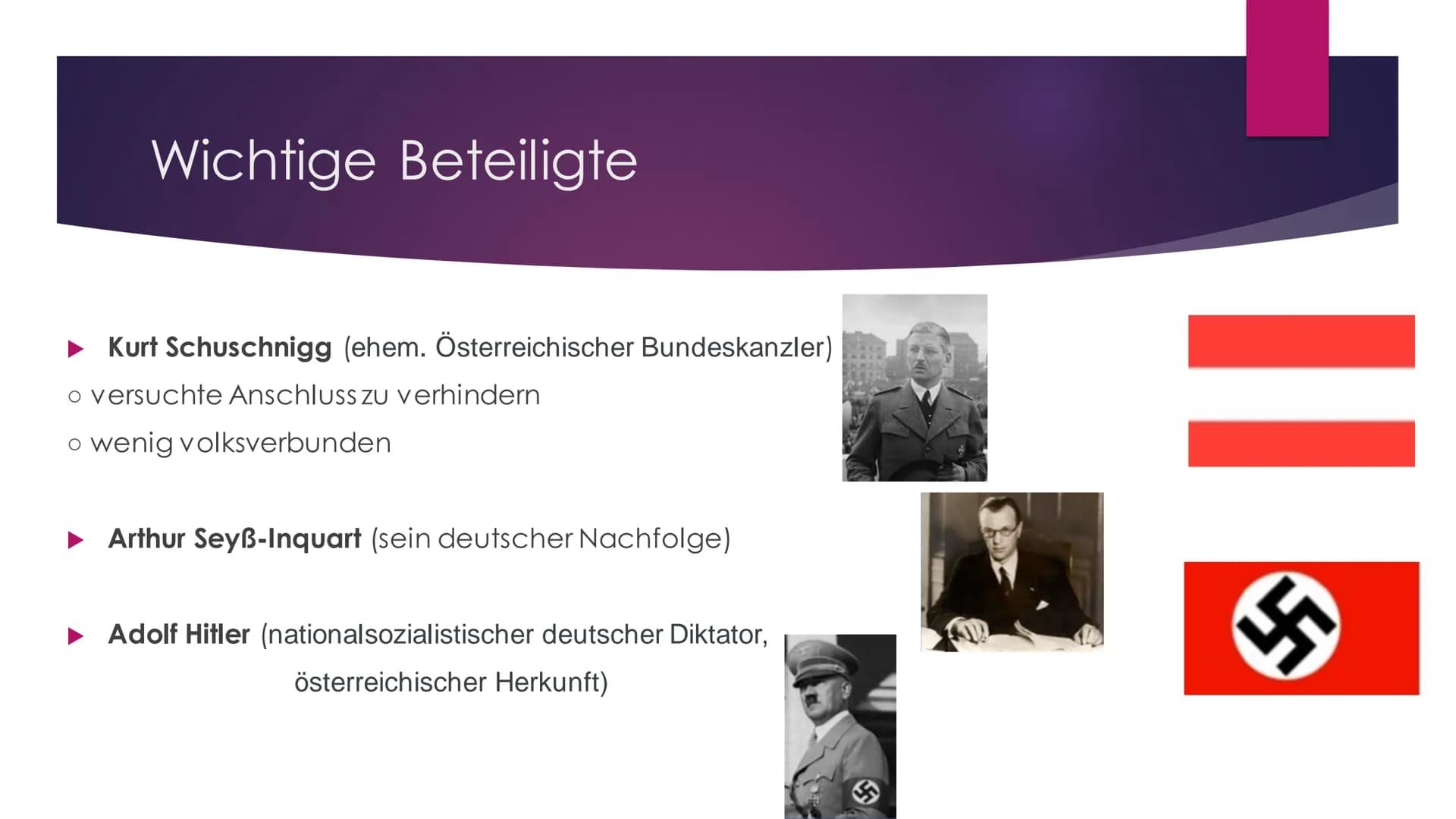 # Anschluss Österreich Gliederung
- Die Bedeutung der Stadt Wien im Roman
- Familie Meyer
- Filmsequenz
- Wichtige Personen
- Hintergrundge