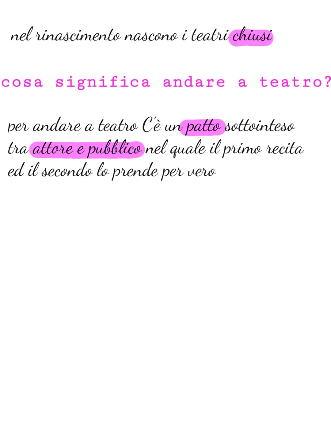 # introduzione del teatro
## che cos'è il teatro?
*
è un edificio, un luogo è ciò che accada in esso
*
Spazio Scenico: è il luogo in cu