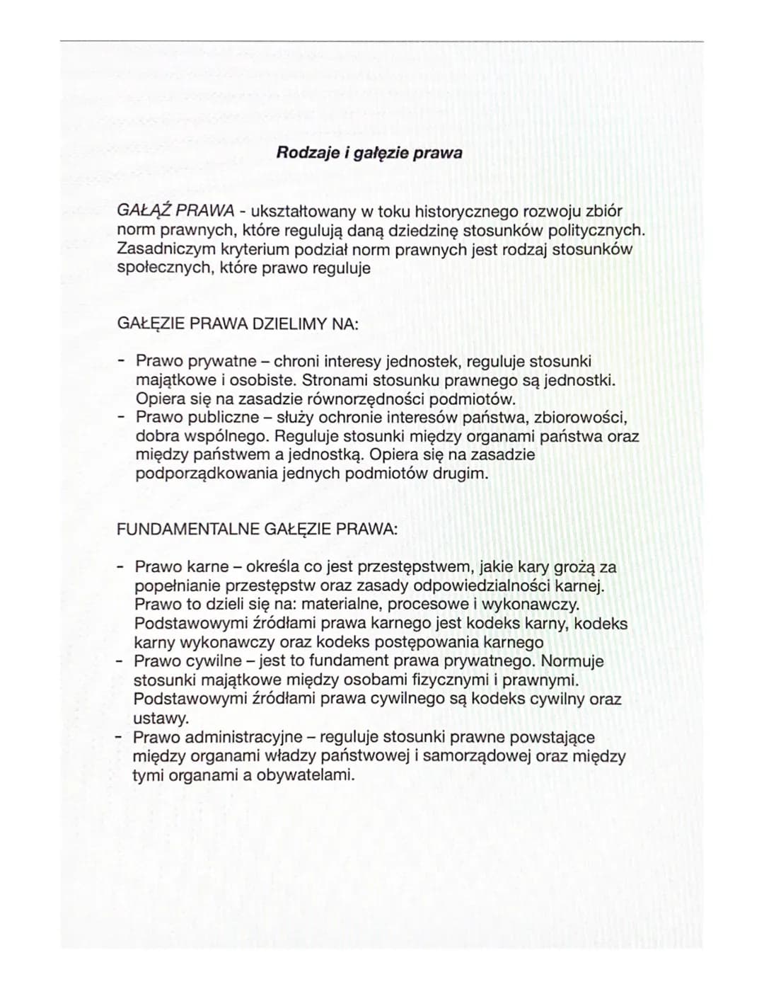 # PRAWO I JEGO RODZAJE
PRAWO PRZEDMIOTOWE (LAW) - całość lub część norm, które
regulują relacje między ludźmi zamieszkującymi dany obszar n