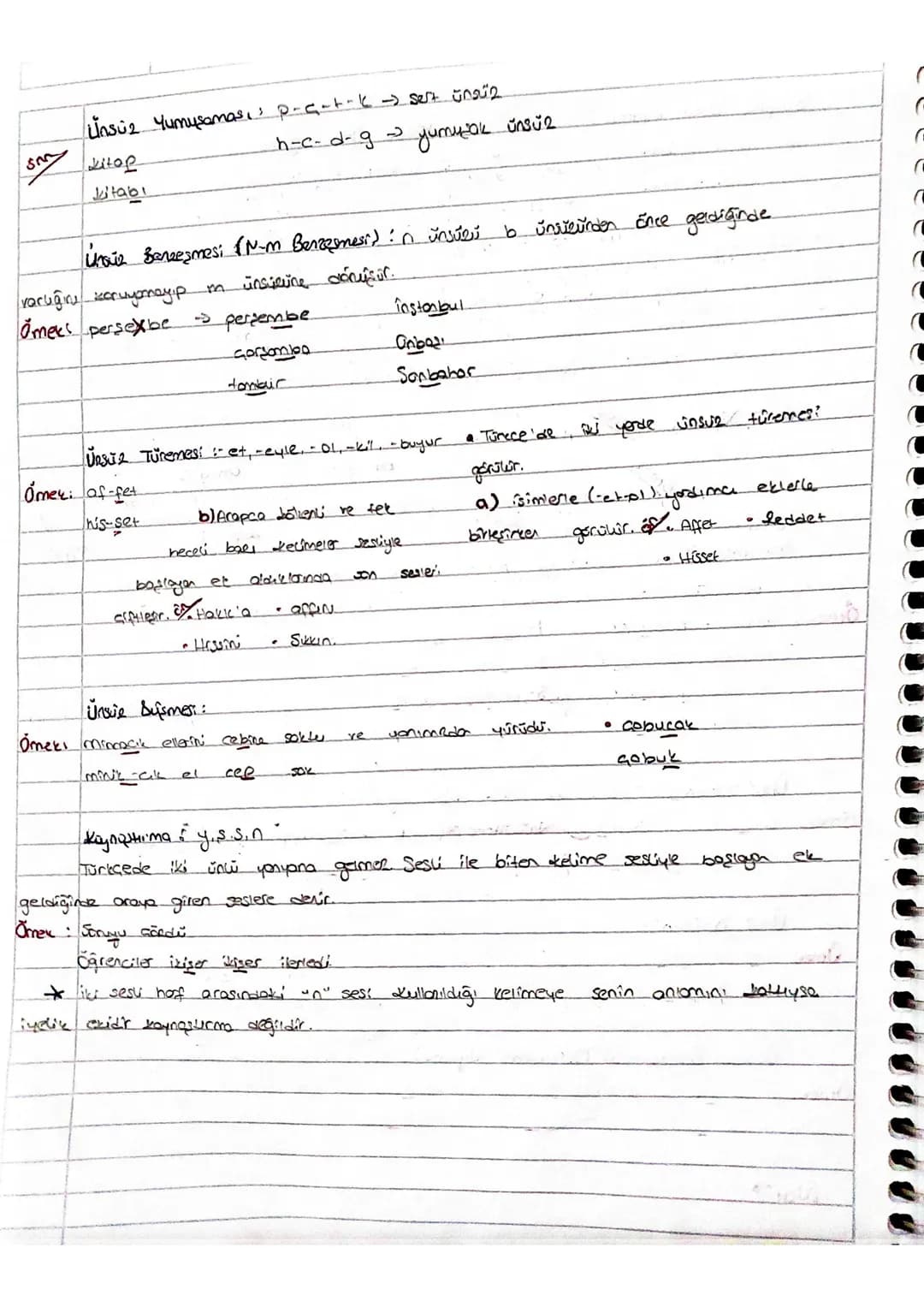Ses Olayları
Büyük üni Dyumu
0-1-0-4 kalın
e-i-o-ü ince
Küçük Ünú umu
a-e-1-1 = a-e-1-1
0-3-0-0 = a-e-u-
1. Hece 2. Hece
* 0-0 Sesler: il