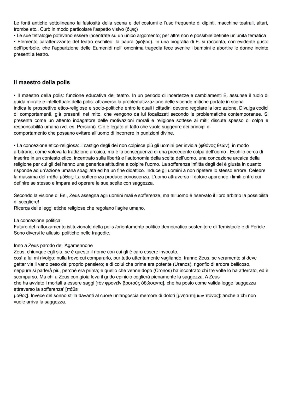 # La Tragedia
La tragedia consiste nella rappresentazione di una vicenda mitica o, più raramente, come nel caso dei Persiani di Eschilo
(47