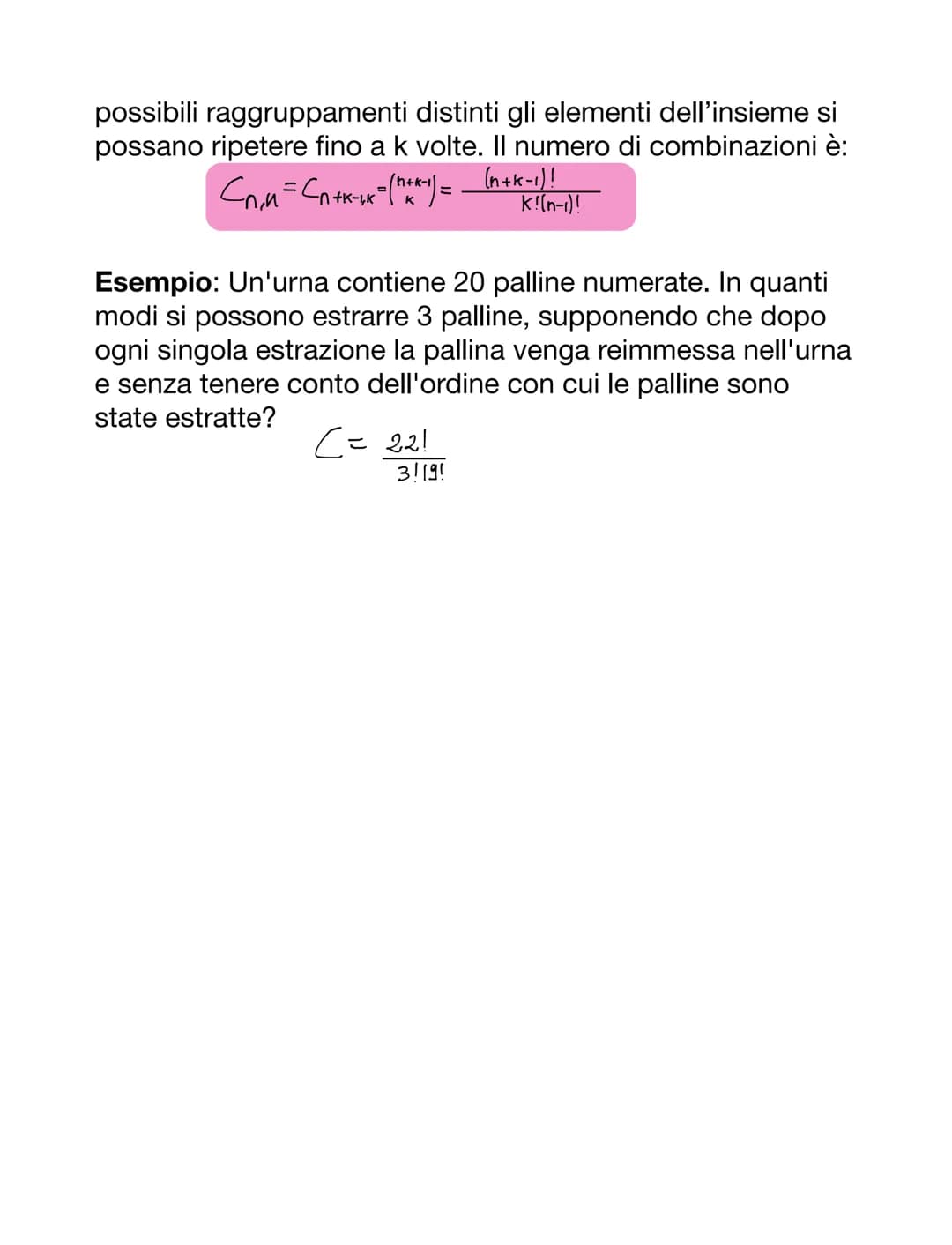 # CALCOLO COMBINATORIO
## DISPOSIZIONI SEMPLICI
Le disposizioni semplici di n elementi distinti di classe k,
con 0<k<n, sono tutti gruppi d