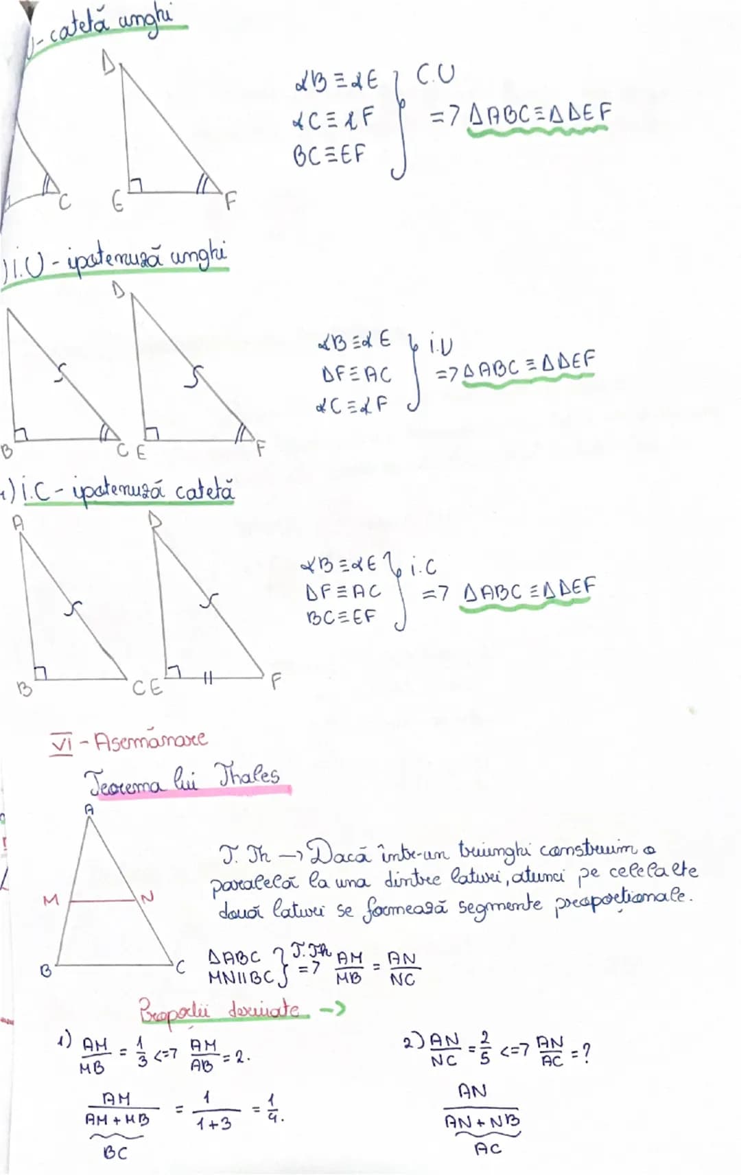 Recapitulare
geometric
I. Unghiuri
1. Unghiul nul =0°
2. Unghiul ascutit = <90°
3. Unghiul drept = 90°
4. Unghiul alungit = 180
~Unghi
