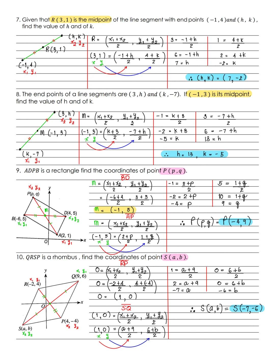 Midpoint between two points. If points A and B are the two points then
$M = (\frac{x_1+x_2}{2}, \frac{y_1+y_2}{2})$
M
B
$(x_2,y_2)$
A
$(x