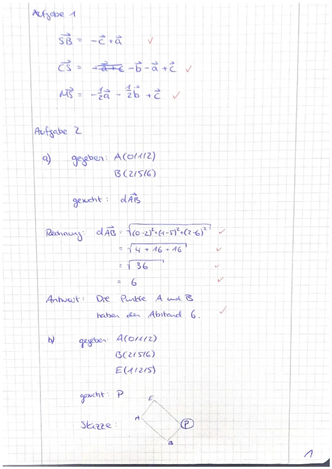 Mathematik QI gA (Brand)
Thema: Analytische Geometrie
19.04.2023
Ma 12 gN
Max. Punkt-
zahl
Nr. 1
Die Pyramide ABCDS ist eine senkrechte
qua