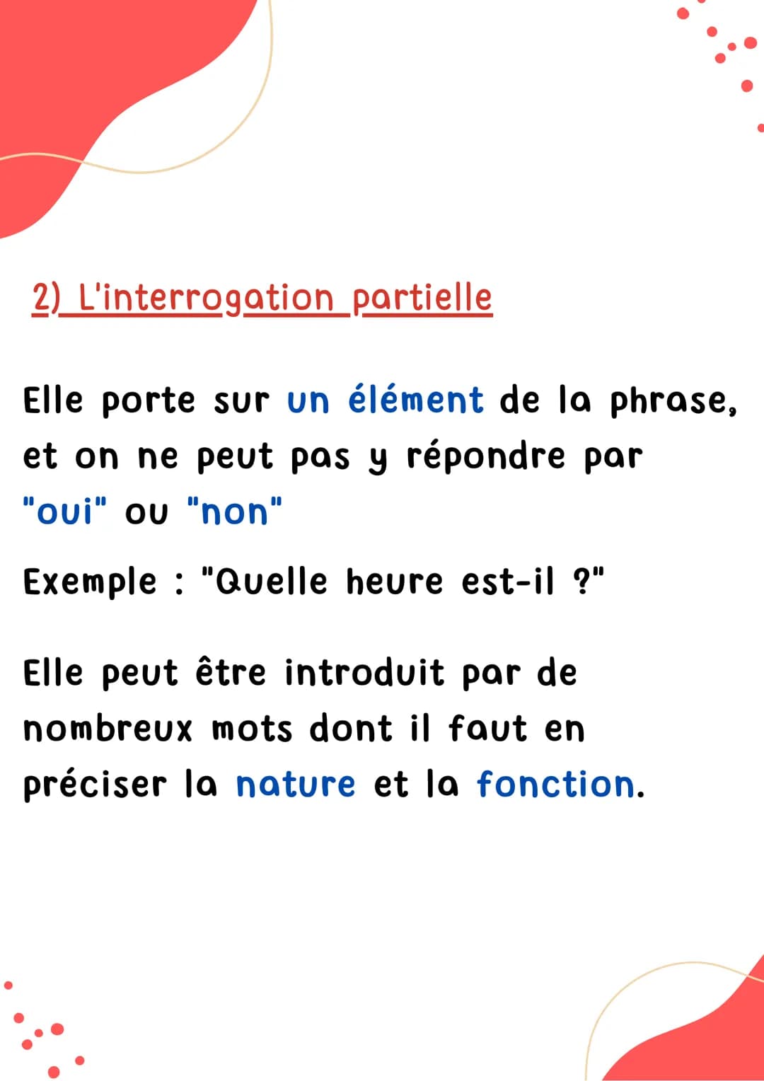 # INTERROGATION
Français
BAC DE FRANÇAIS # ÉTAPE 1
Donner la définition de
l'interrogation
L'interrogation est la mise en débat
de la va