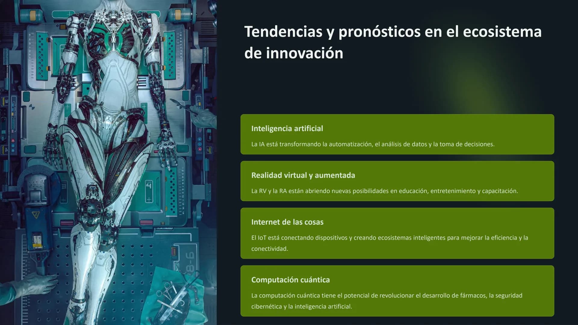 # Tecnologías Emergentes
Disruptivas
Las tecnologías disruptivas están transformando rápidamente la forma en que vivimos,
trabajamos e int