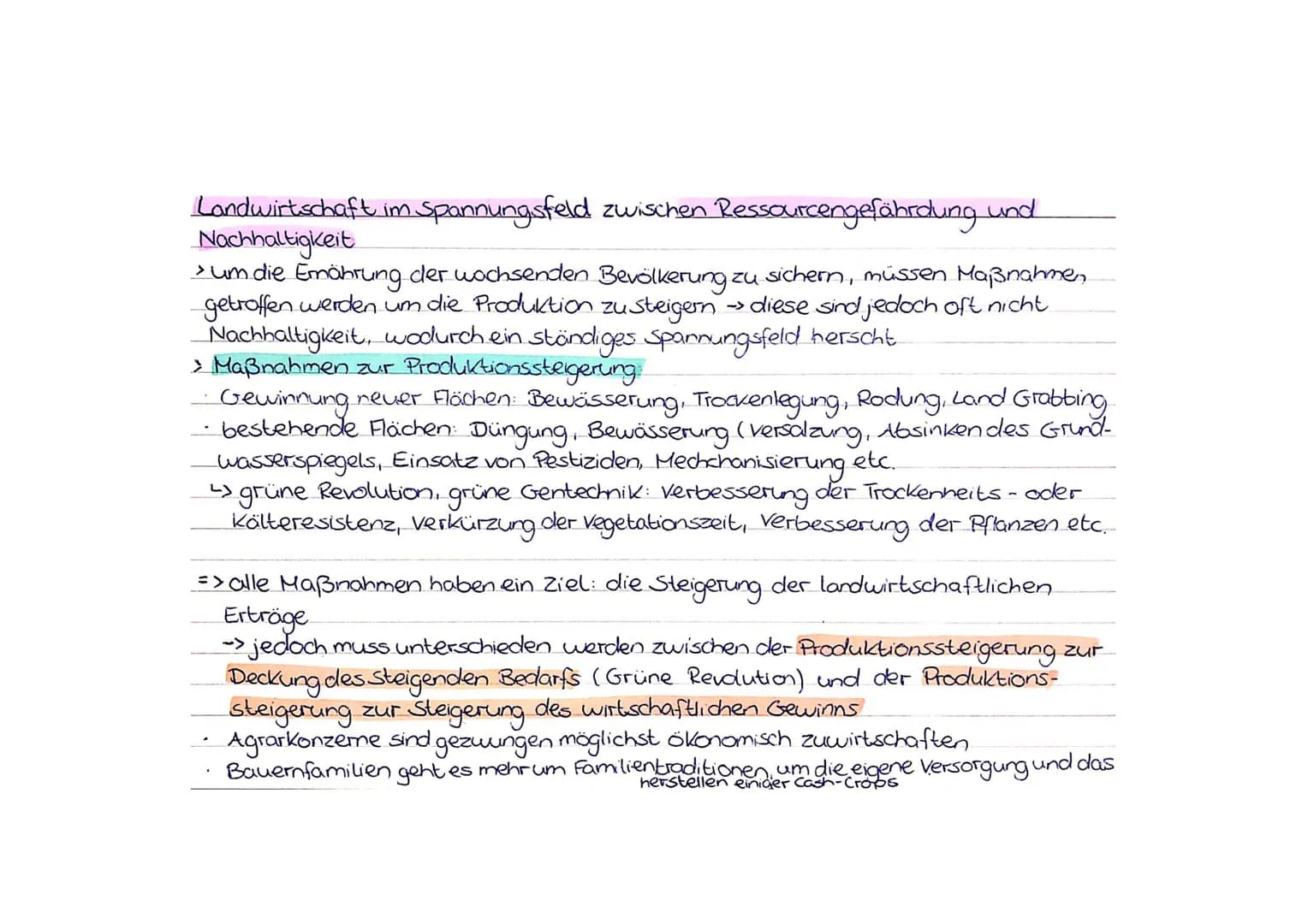 Erdkunde
Landwirtschaftliche Strukturen in verschiedenen Klima-und
Vegetationszonen
Landwirtschaft in den Tropen.
→ sehr gutes Klima ganzj