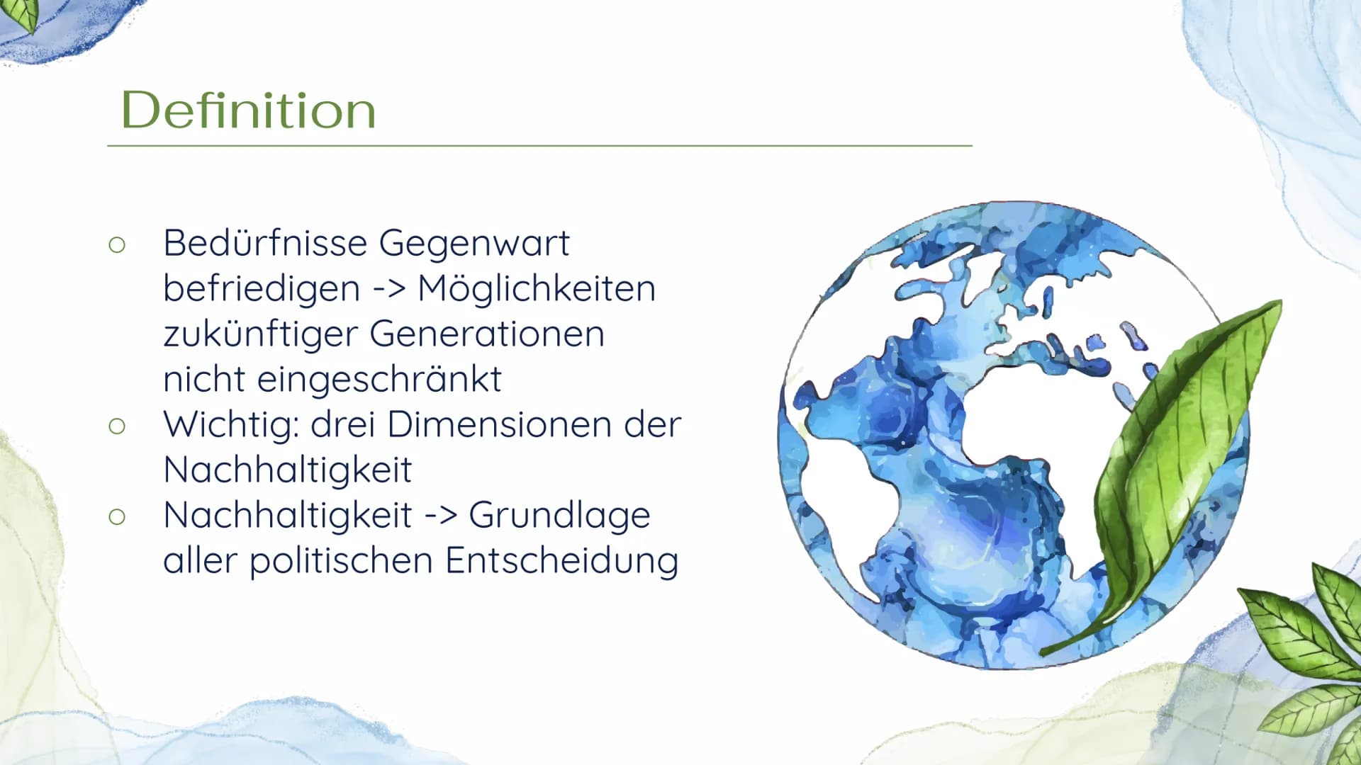 # Nachhaltigkeit
Sustainable Development Goals Gliederung
01
02
03
Nachhaltigkeit
Allgemein
3-Säulen-Modell
Politik
64
05
06
Sust