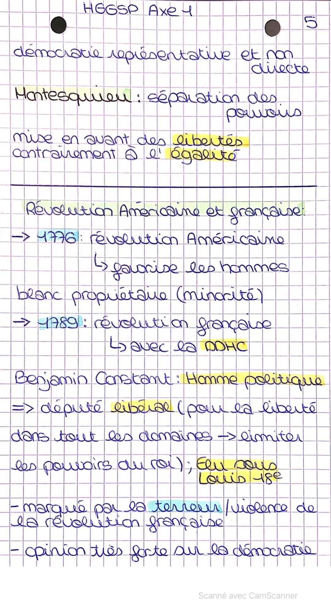 HGGSP Axe 1
Comprendre un régime
politique, la démocratie
naissance du mot démocratie:
→5ème siecle avant J.C à Athène
Démocratie: pavor d
