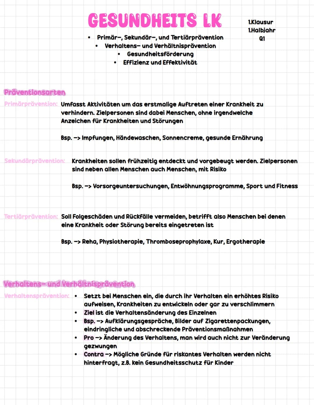 # GESUNDHEITS LK
* Primär-, Sekundär-, und Tertiärprävention
* Verhaltens- und Verhältnisprävention
* Gesundheitsförderung
* Effizi