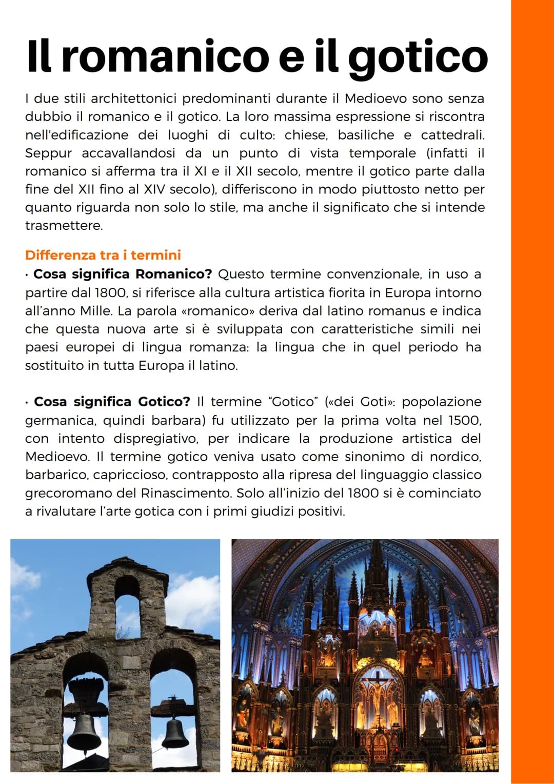 # Arte Romanica
Differenze tra Arte Romanica e Arte Gotica.
Gotica
L'Arte Gotica e Romanica a
confronto: Le Differenze
Lavoro realizzato