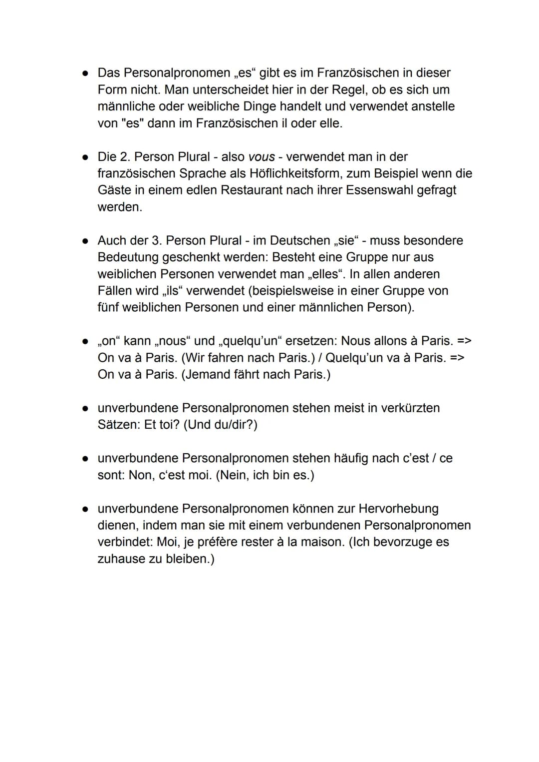 Personalpronomen
27.09.2021
| Person | verbundenes Personalpronomen (verbunden mit Verb) | unverbundenes Personalpronomen (Pronomen steht