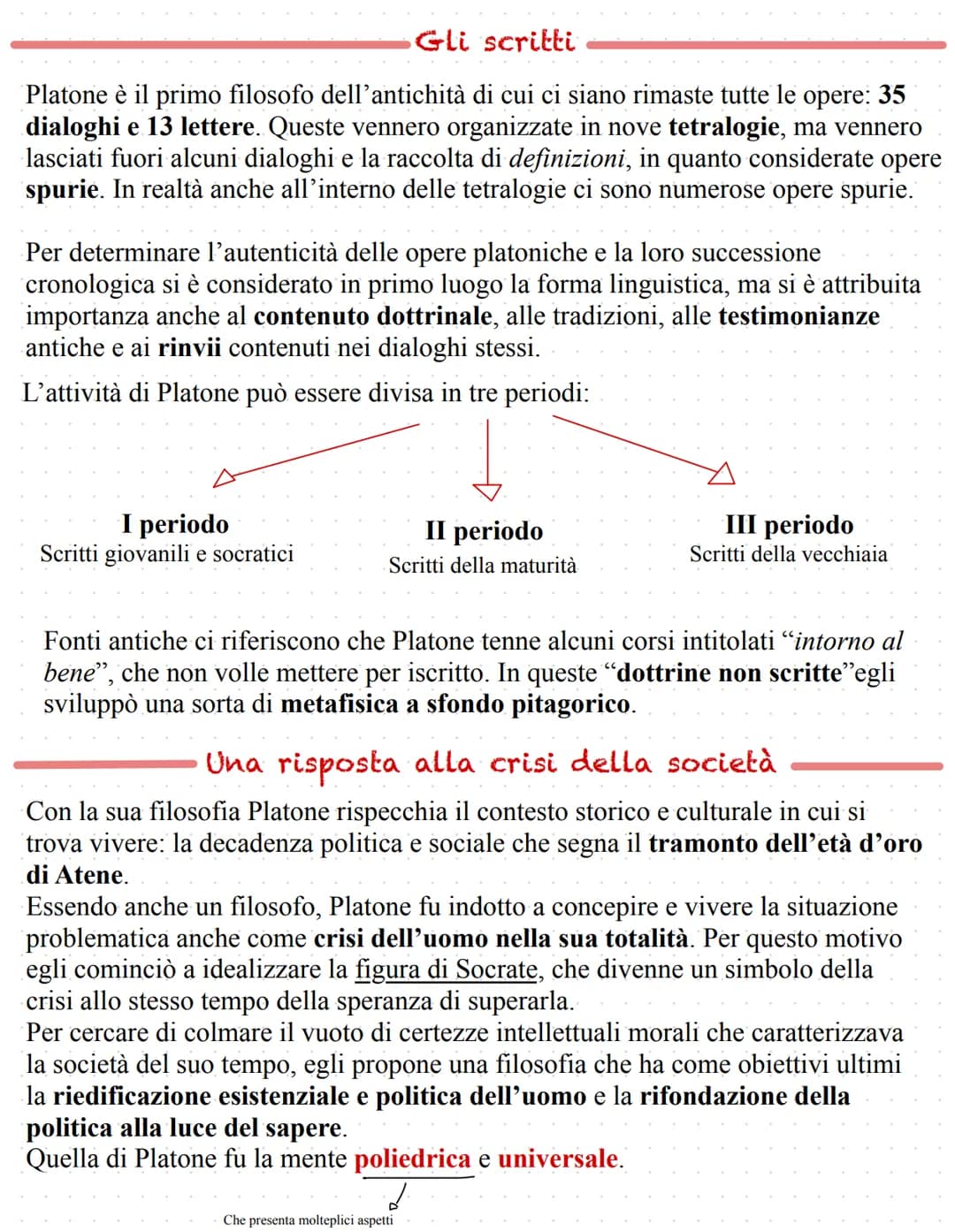 # PLATONE
## La vita
Platone nacque ad Atene nel 428 / 427 a.C.
Fu scolaro di Cratilio e a 20 iniziò a frequentare Socrate diventandone
di