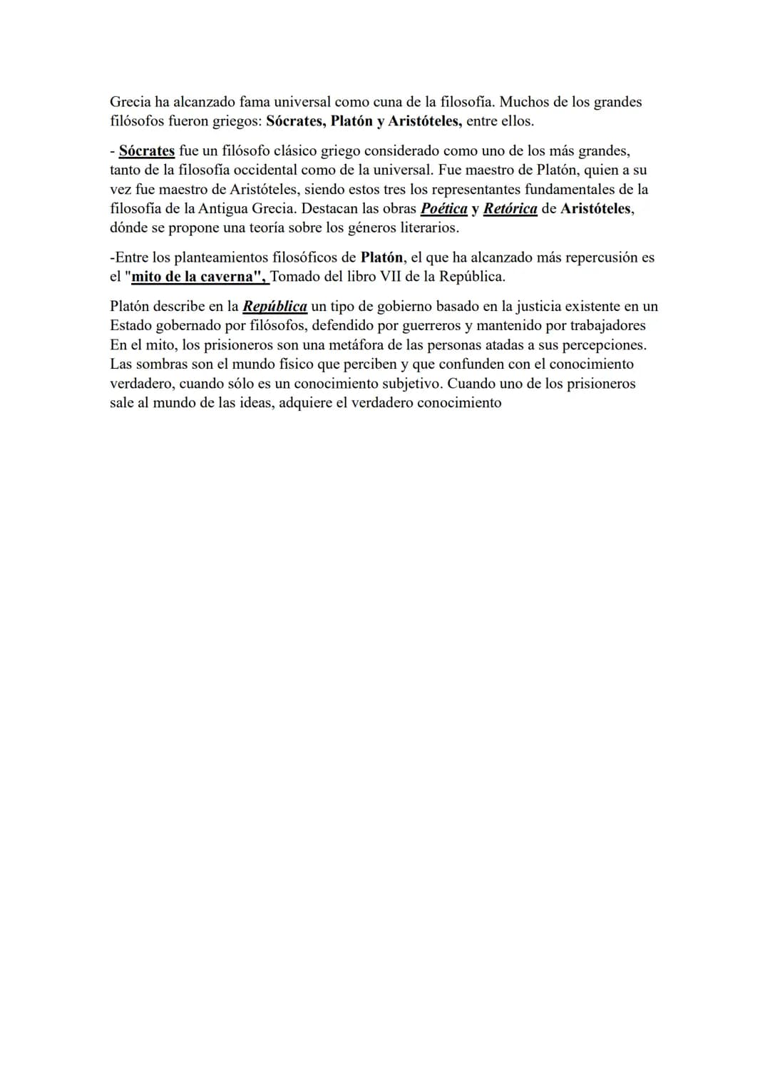 Literatura Universal.
TEMA 2: La literatura griega: características, géneros, autores y obras
principales.
1. Contexto histórico de Grecia