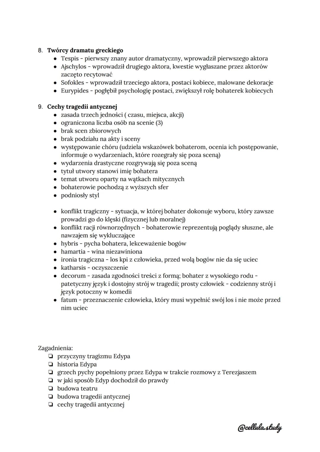 # KRÓL EDYP - Sofokles
1. Dzieje rodu Labdakidów (notatka Mitologia)
2. Budowa tragedii antycznej
* prolog - wprowadzenie głównyc