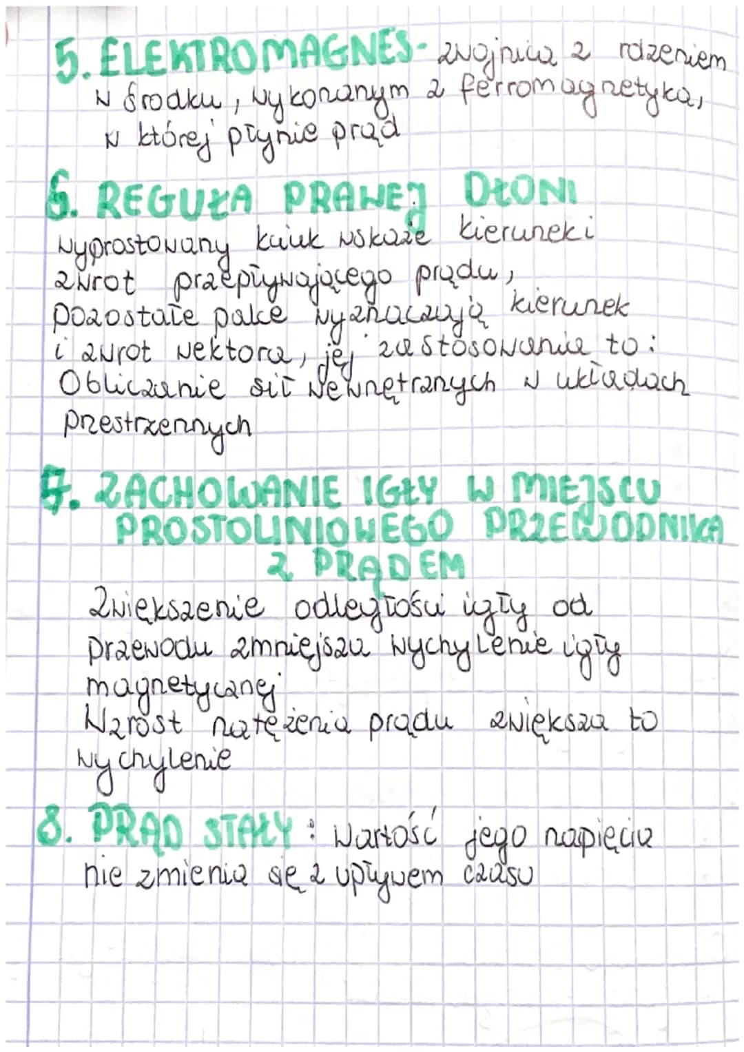 1. Magnes i jego bieguny
N-poinoany, S-poiudniowy
2. Nykorystanie magnesu, zasada działania.
kompasu
* głośniki
* Stuchawki
* silniki