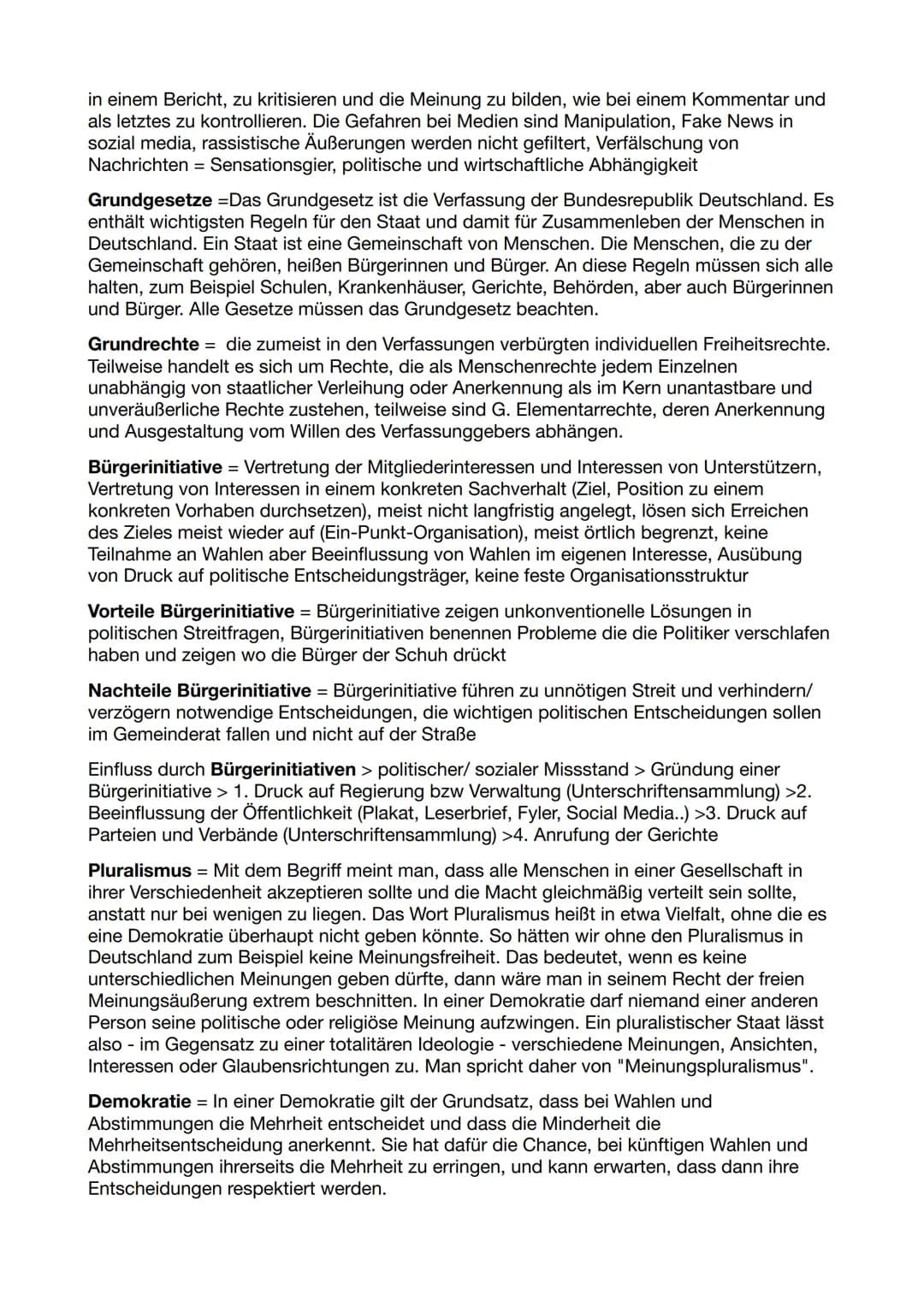 # GGK Klausur 1
Zusammenfassung
Verbände = begrenzte politische Beteiligung in einem Fachgebiet, Vertretung spezifischer
Gruppeninteressen