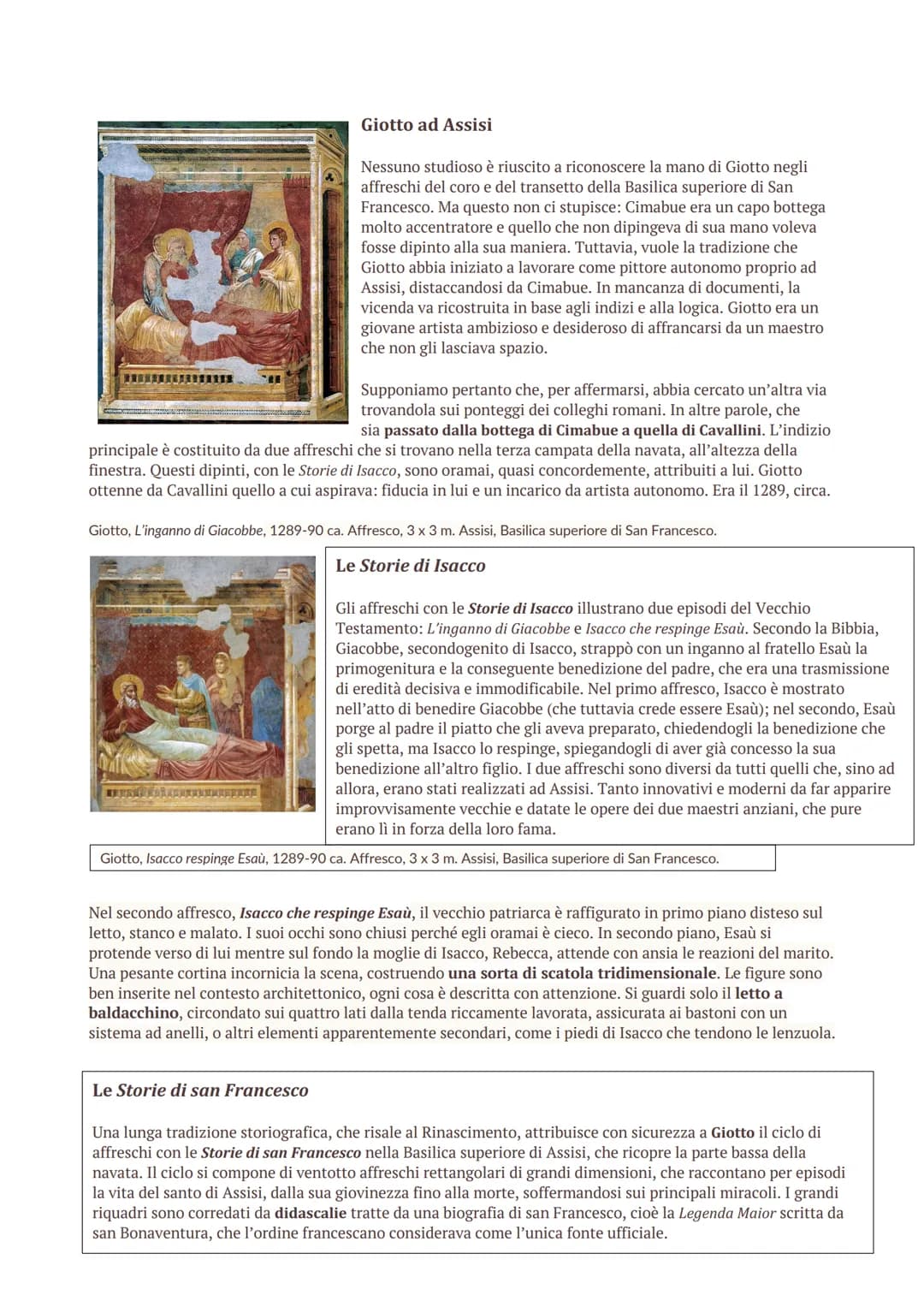 # Giotto ad Assisi
Nessuno studioso è riuscito a riconoscere la mano di Giotto negli
affreschi del coro e del transetto della Basilica supe
