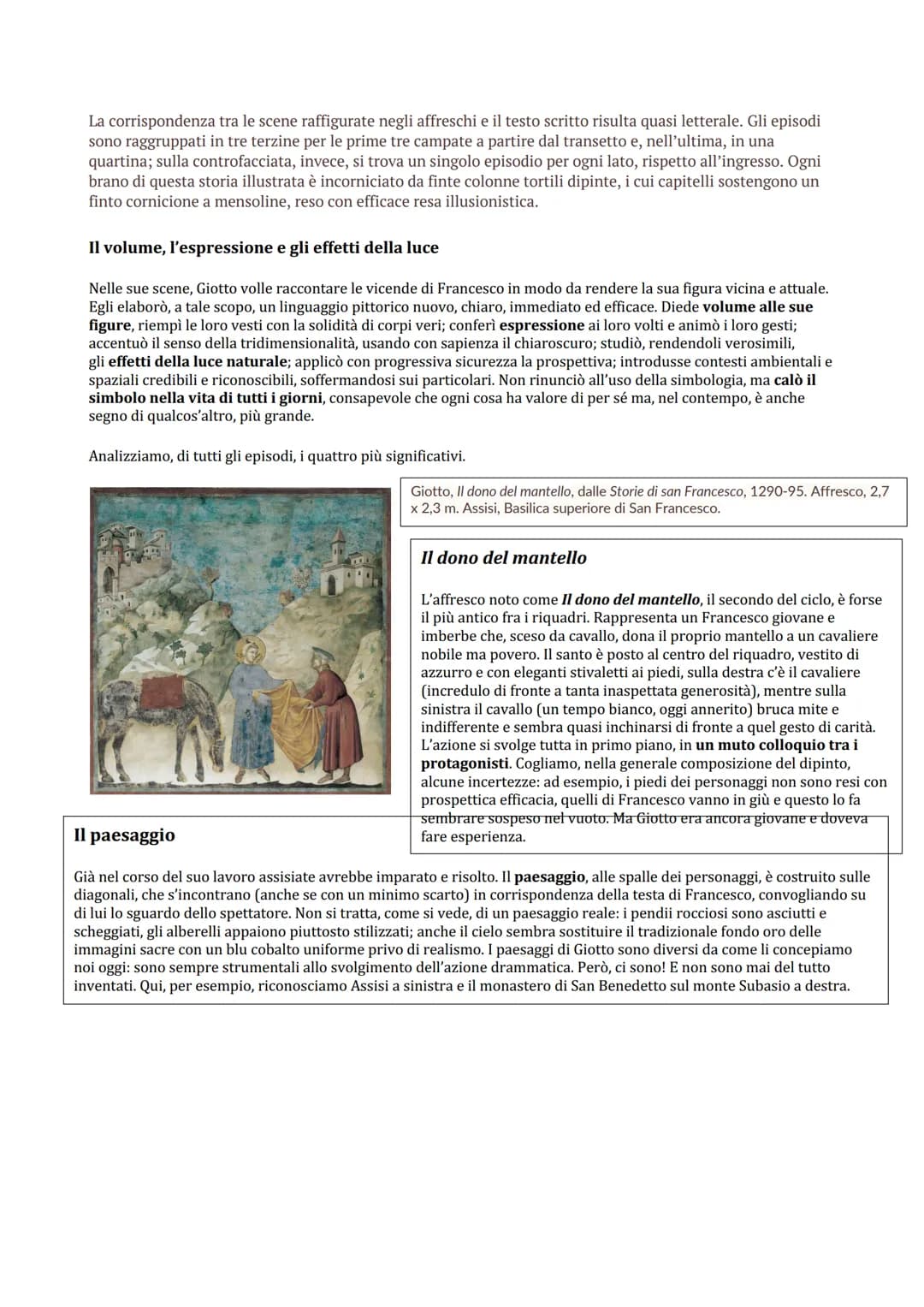 # Giotto ad Assisi
Nessuno studioso è riuscito a riconoscere la mano di Giotto negli
affreschi del coro e del transetto della Basilica supe
