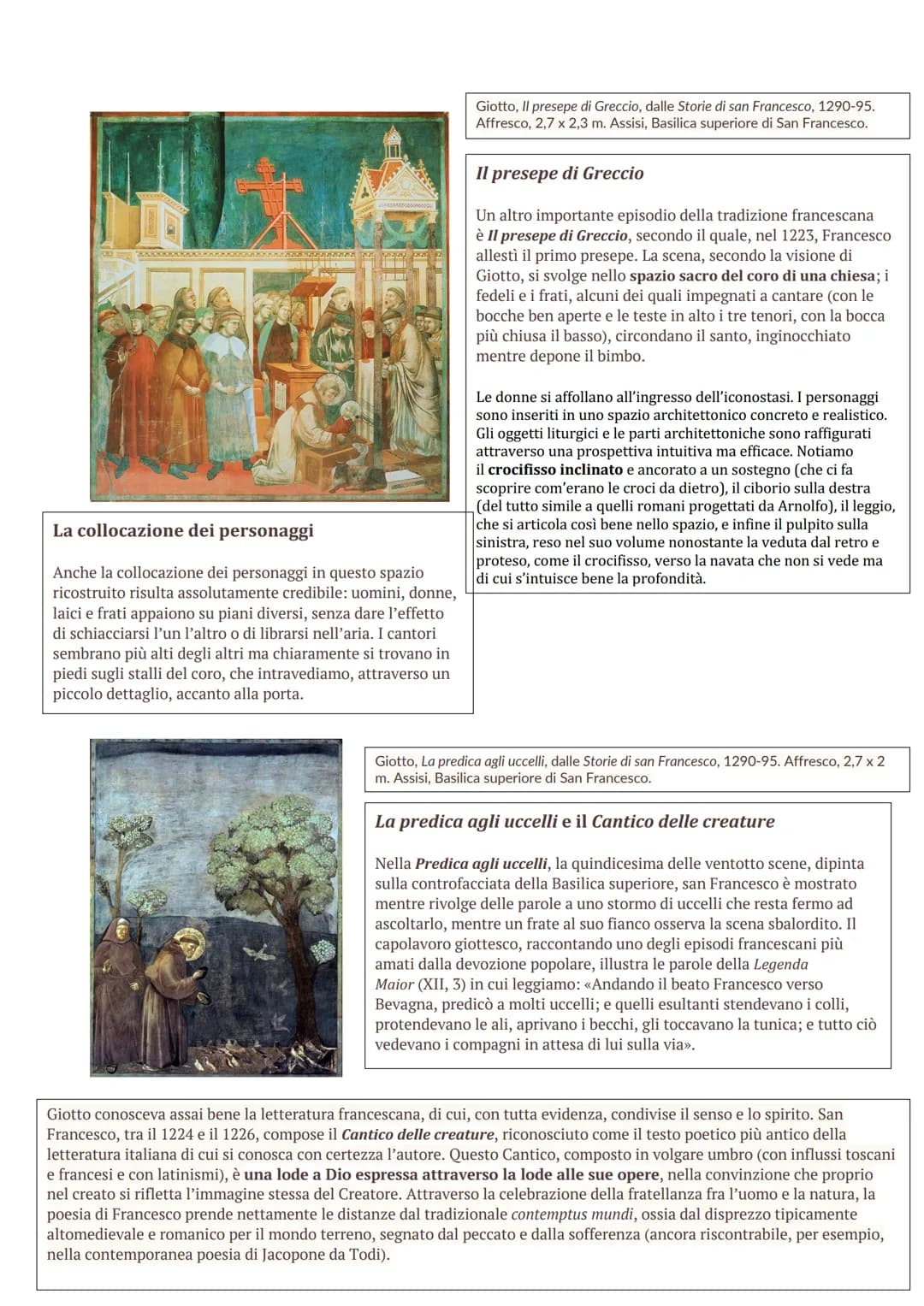 # Giotto ad Assisi
Nessuno studioso è riuscito a riconoscere la mano di Giotto negli
affreschi del coro e del transetto della Basilica supe